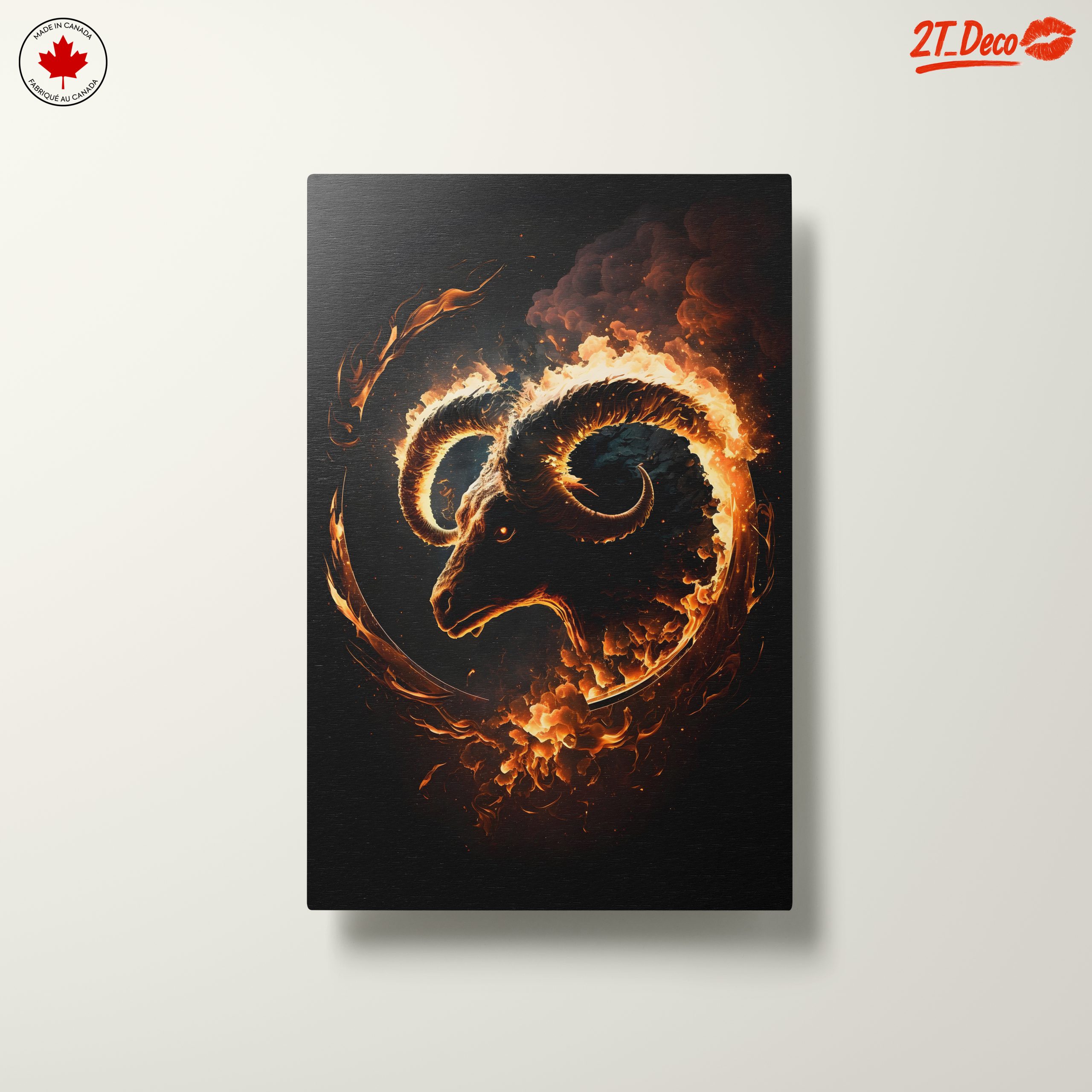 Flaming Ram Mythical Creature Art - Image 10