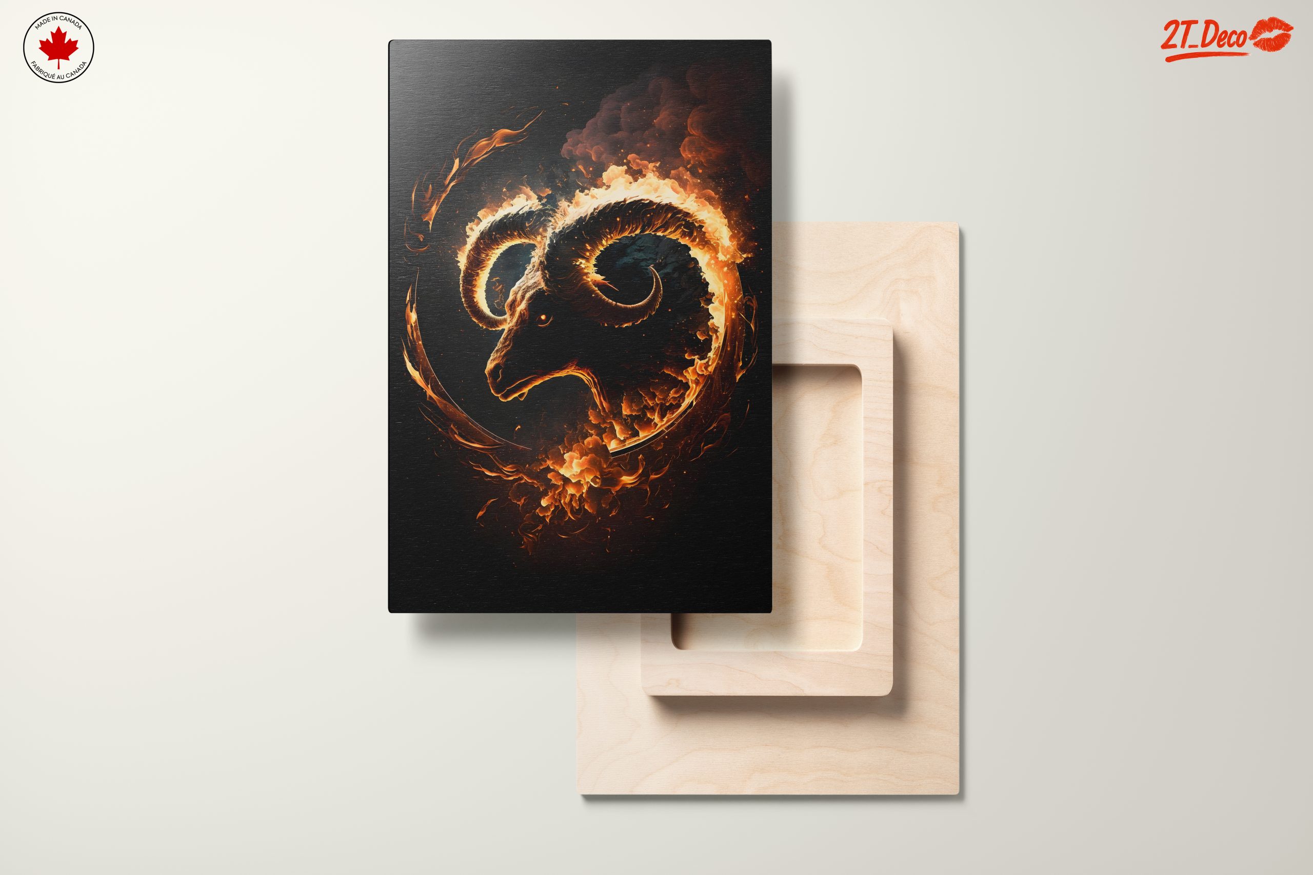 Flaming Ram Mythical Creature Art - Image 11