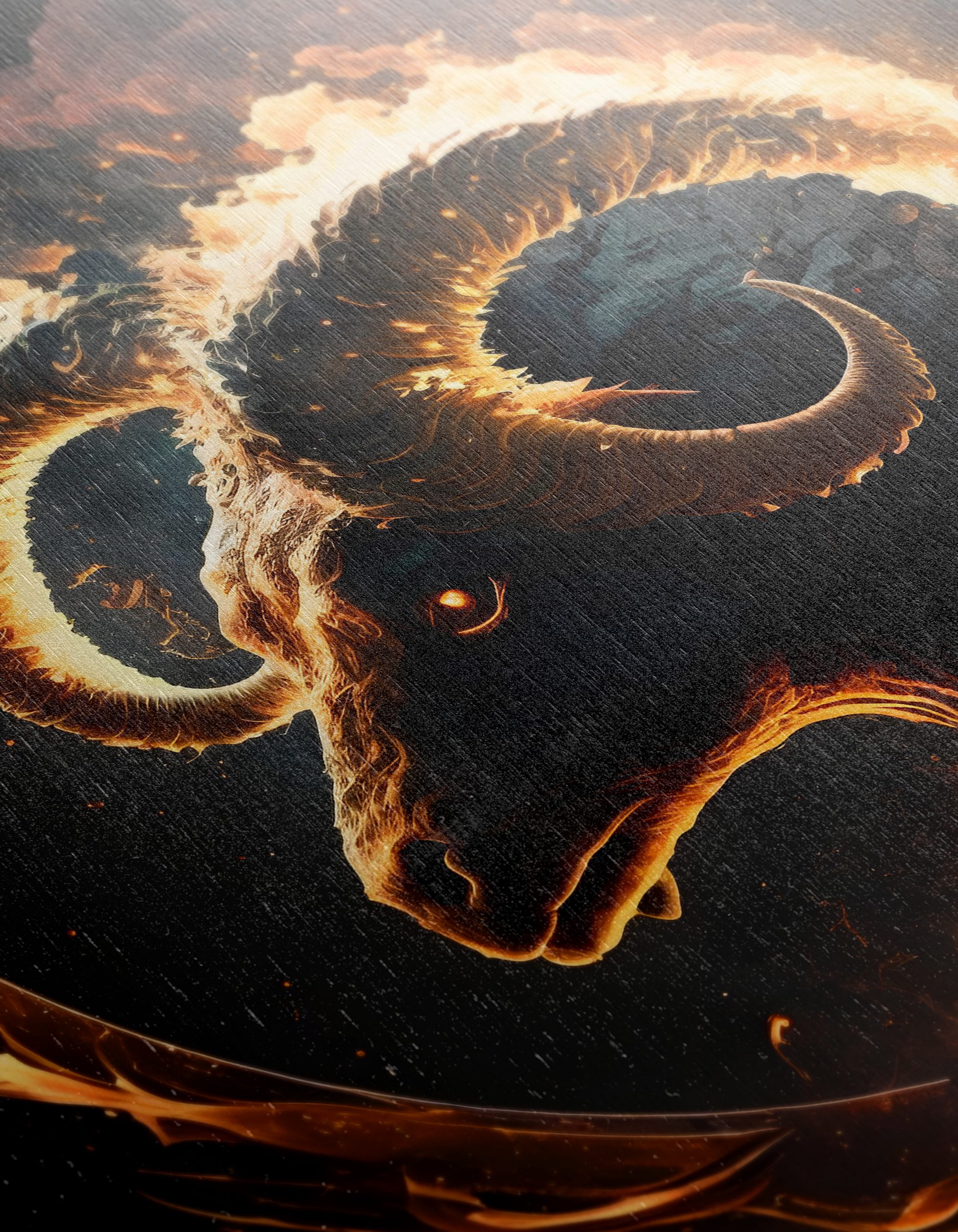 Flaming Ram Mythical Creature Art - Image 12