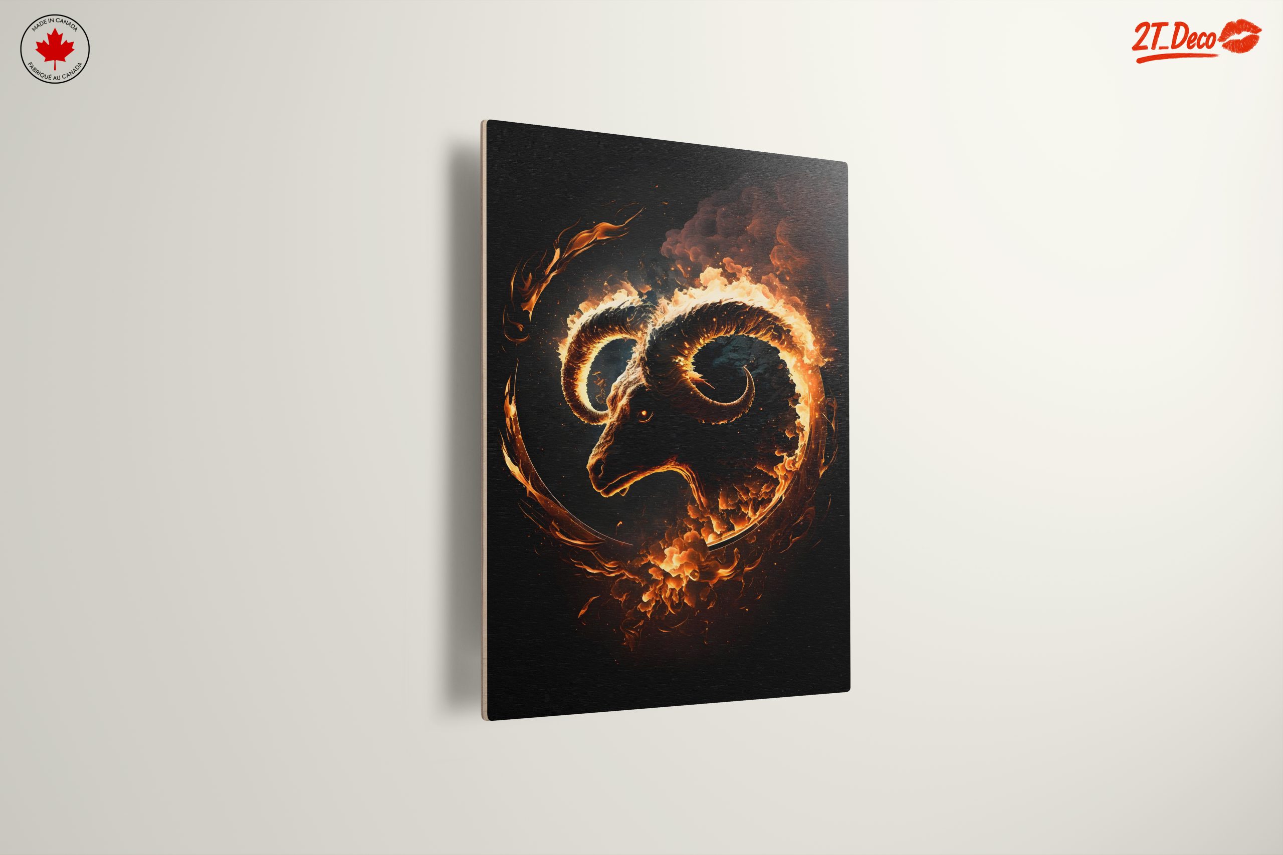Flaming Ram Mythical Creature Art - Image 13