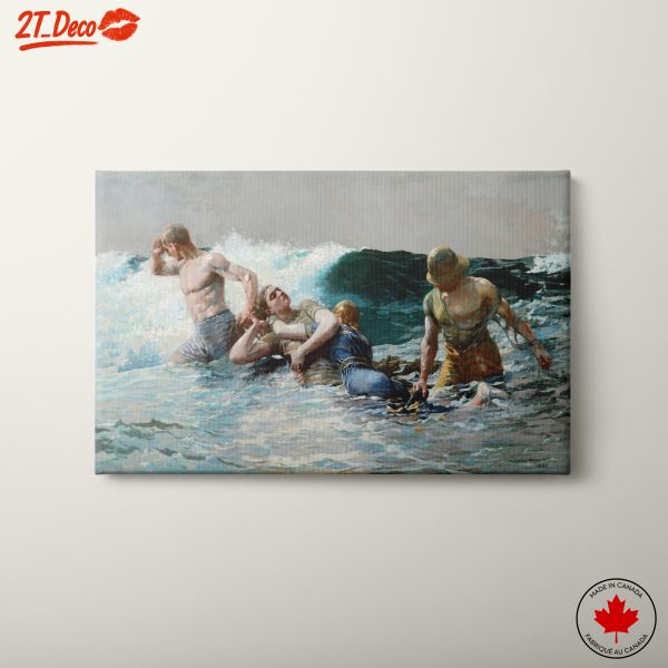 Dynamic Rescue Scene in Ocean Waves