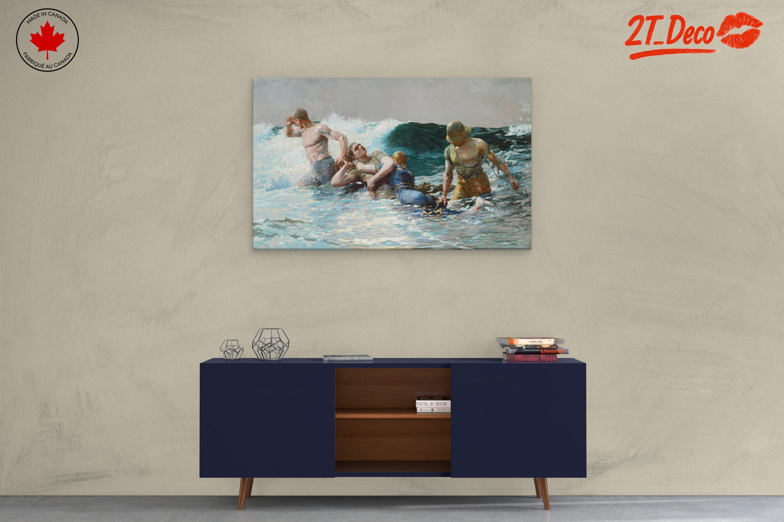 Dynamic Rescue Scene in Ocean Waves - Image 3