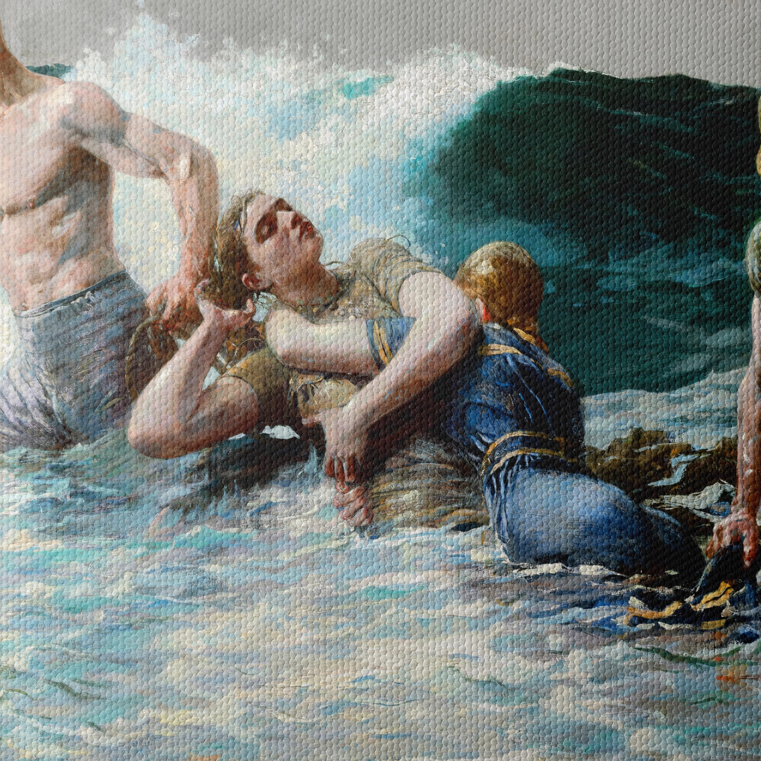 Dynamic Rescue Scene in Ocean Waves - Image 4