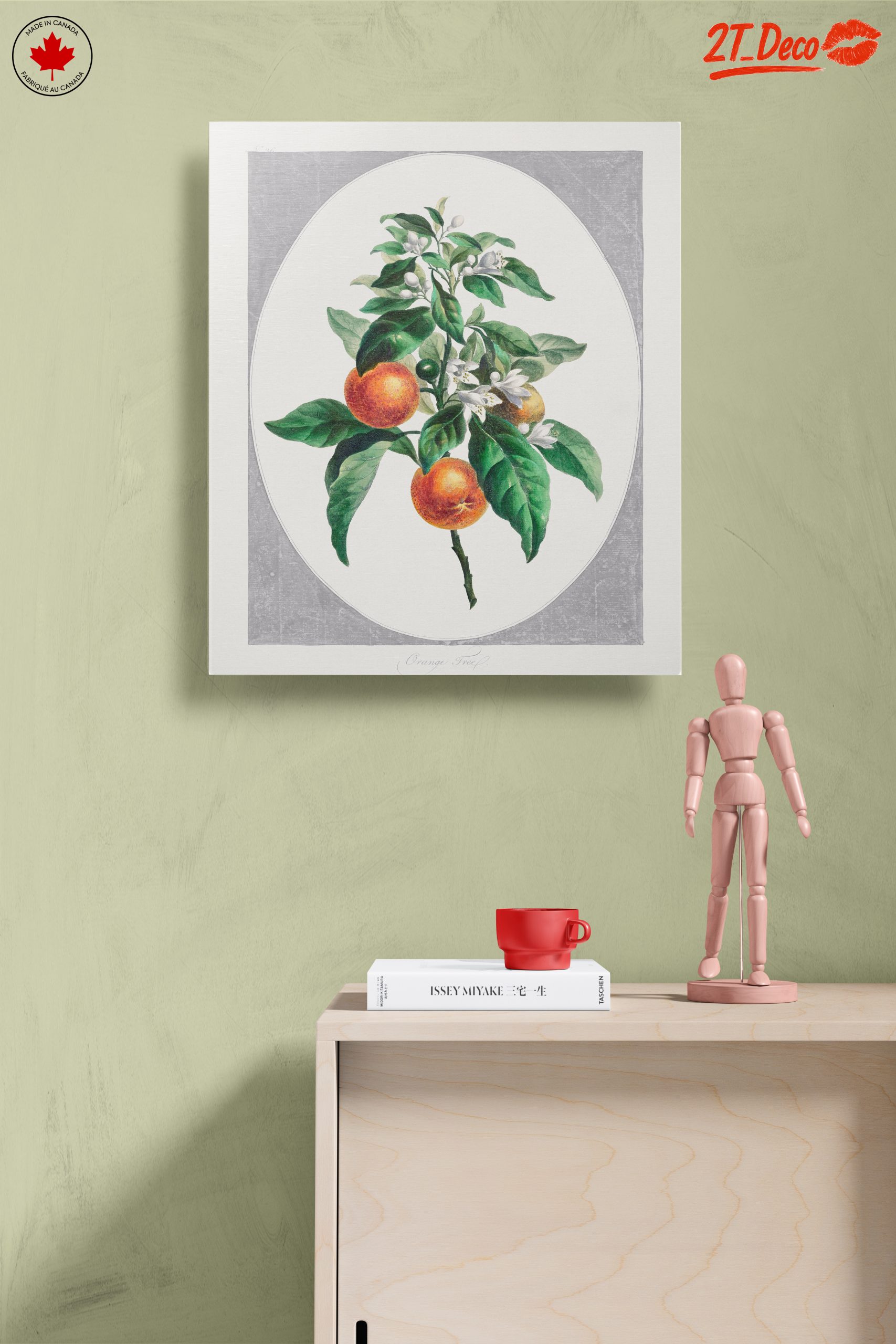 Botanical Art of Orange Tree with Blossoms - Image 14