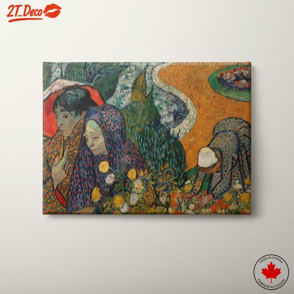 Women of Arles with Vibrant Floral Garden