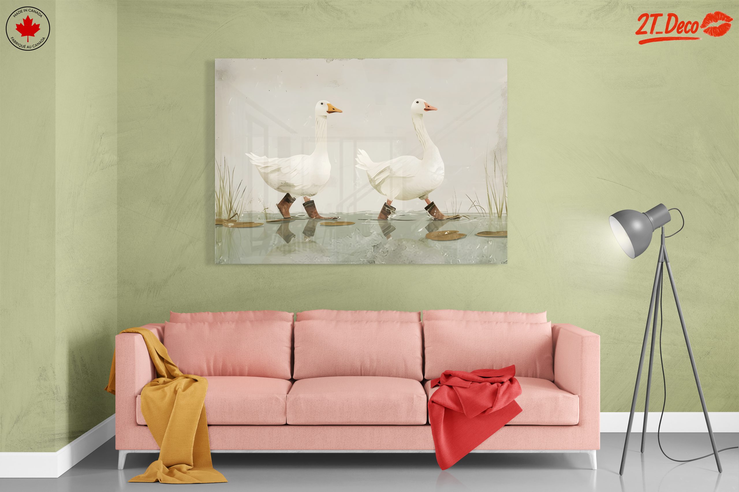 Whimsical Geese Walking in Boots - Image 7