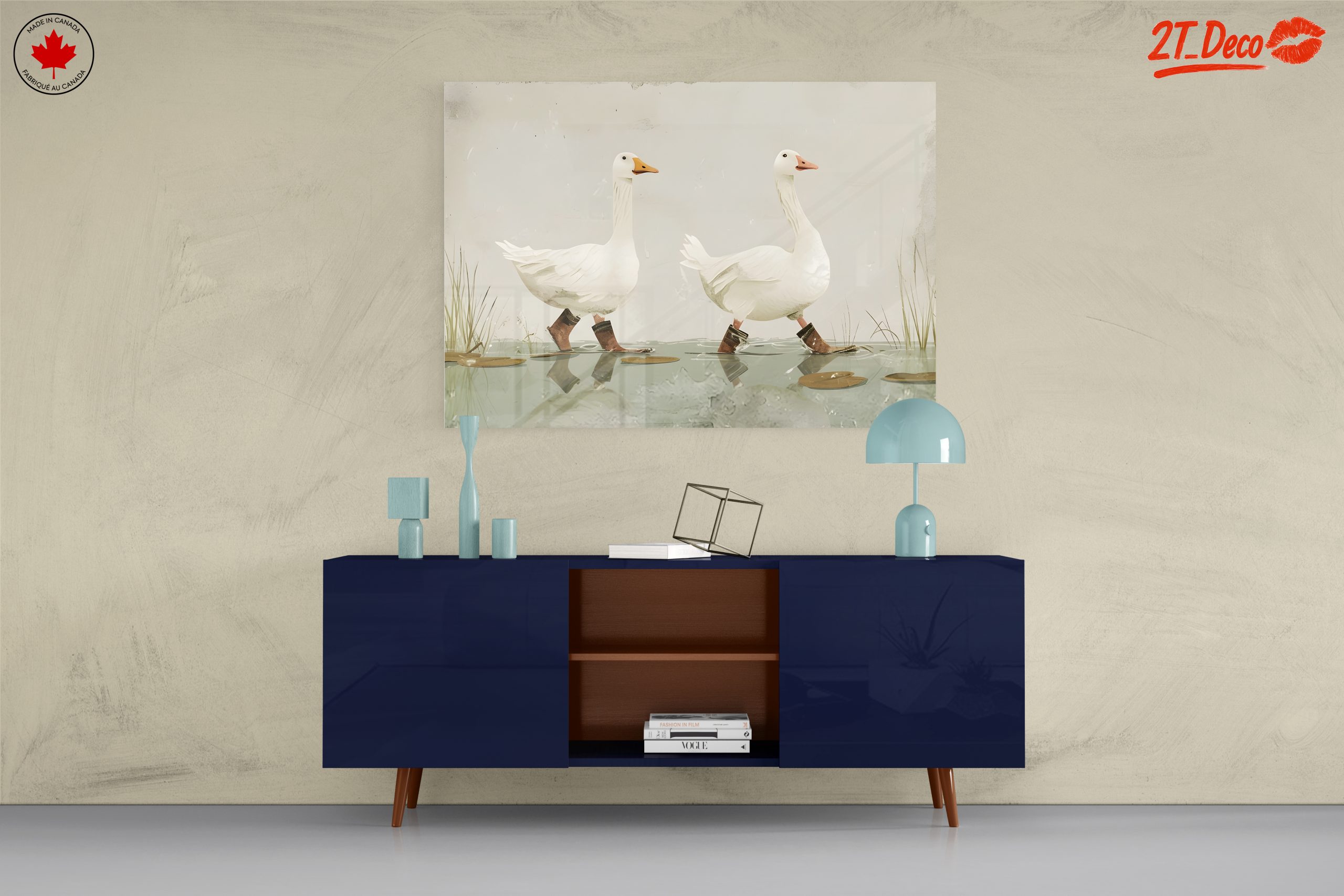 Whimsical Geese Walking in Boots - Image 8