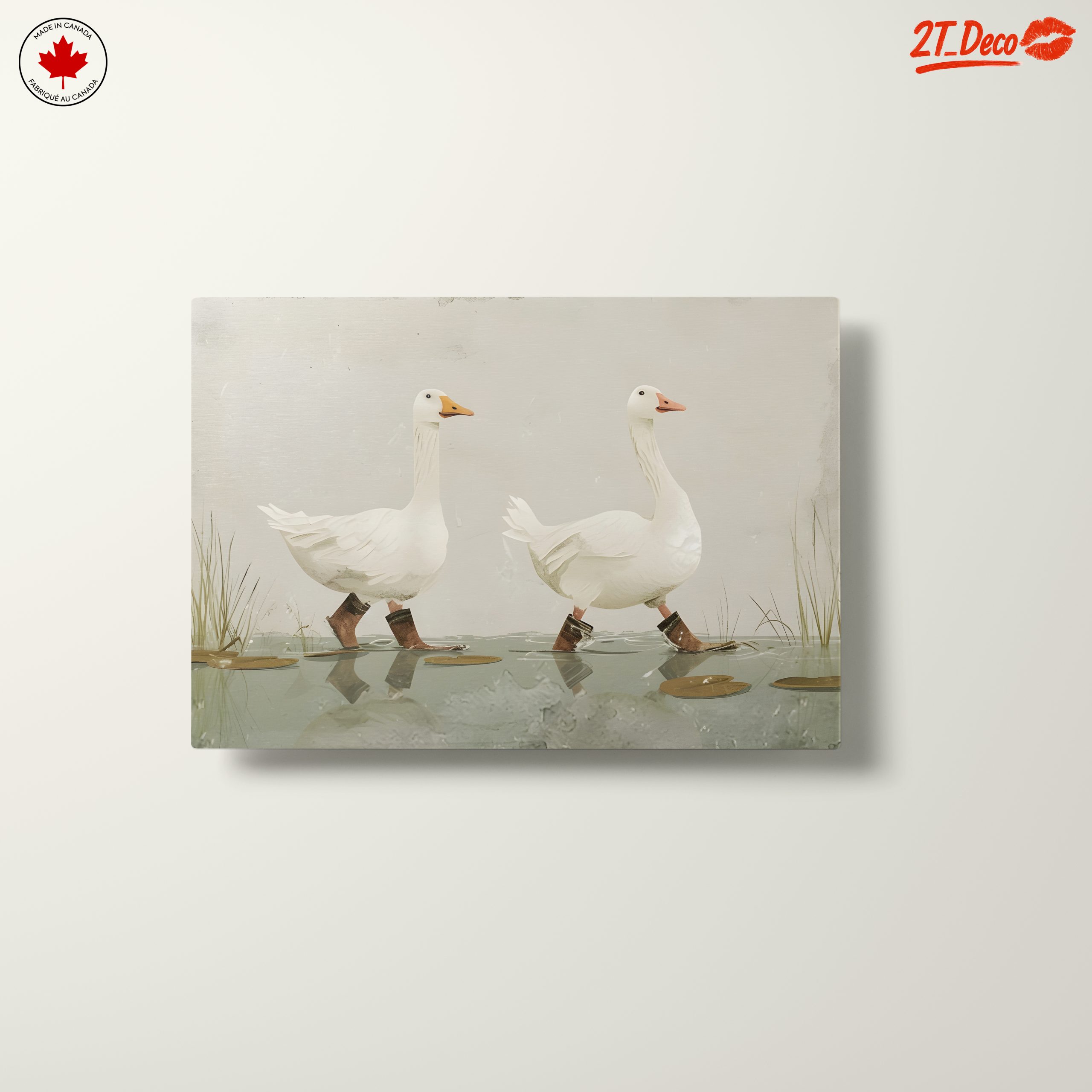 Whimsical Geese Walking in Boots - Image 10