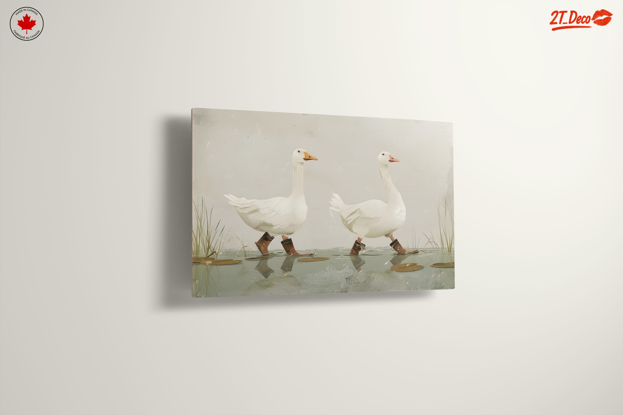 Whimsical Geese Walking in Boots - Image 13