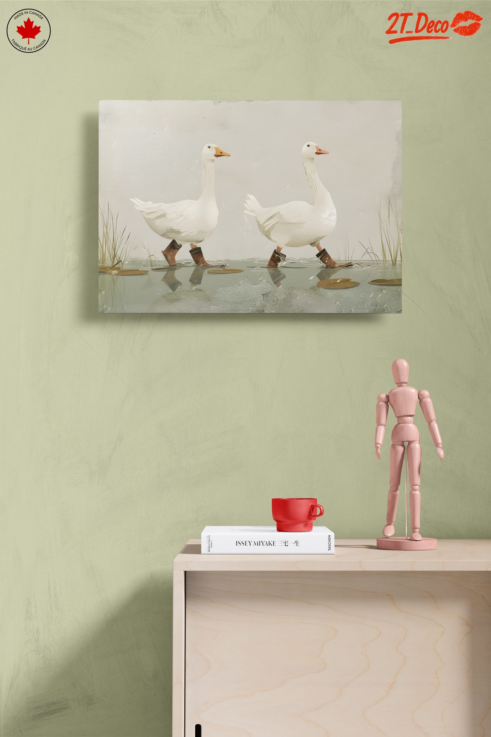 Whimsical Geese Walking in Boots - Image 14