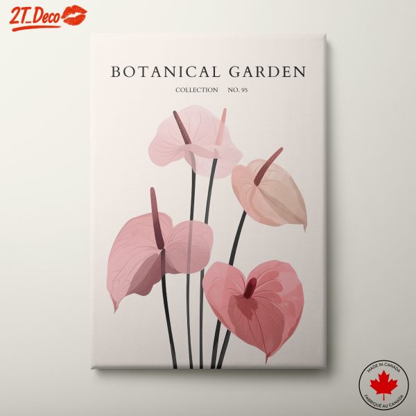 Stylized Floral Artwork in Soft Hues