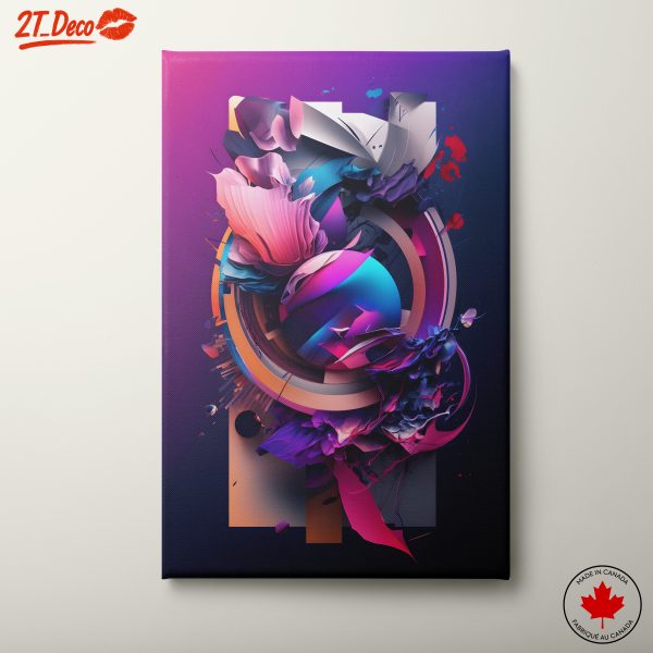 Vibrant Dynamic Abstract Wall Art