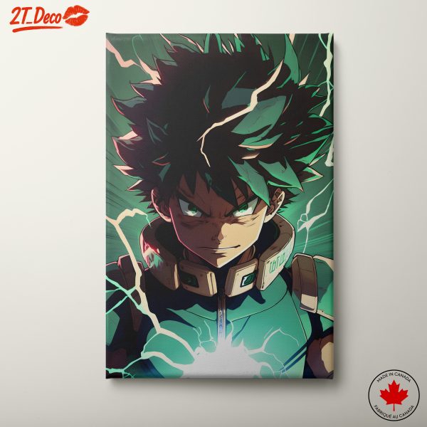 Dynamic Heroic Character Artwork from Boku No Hero