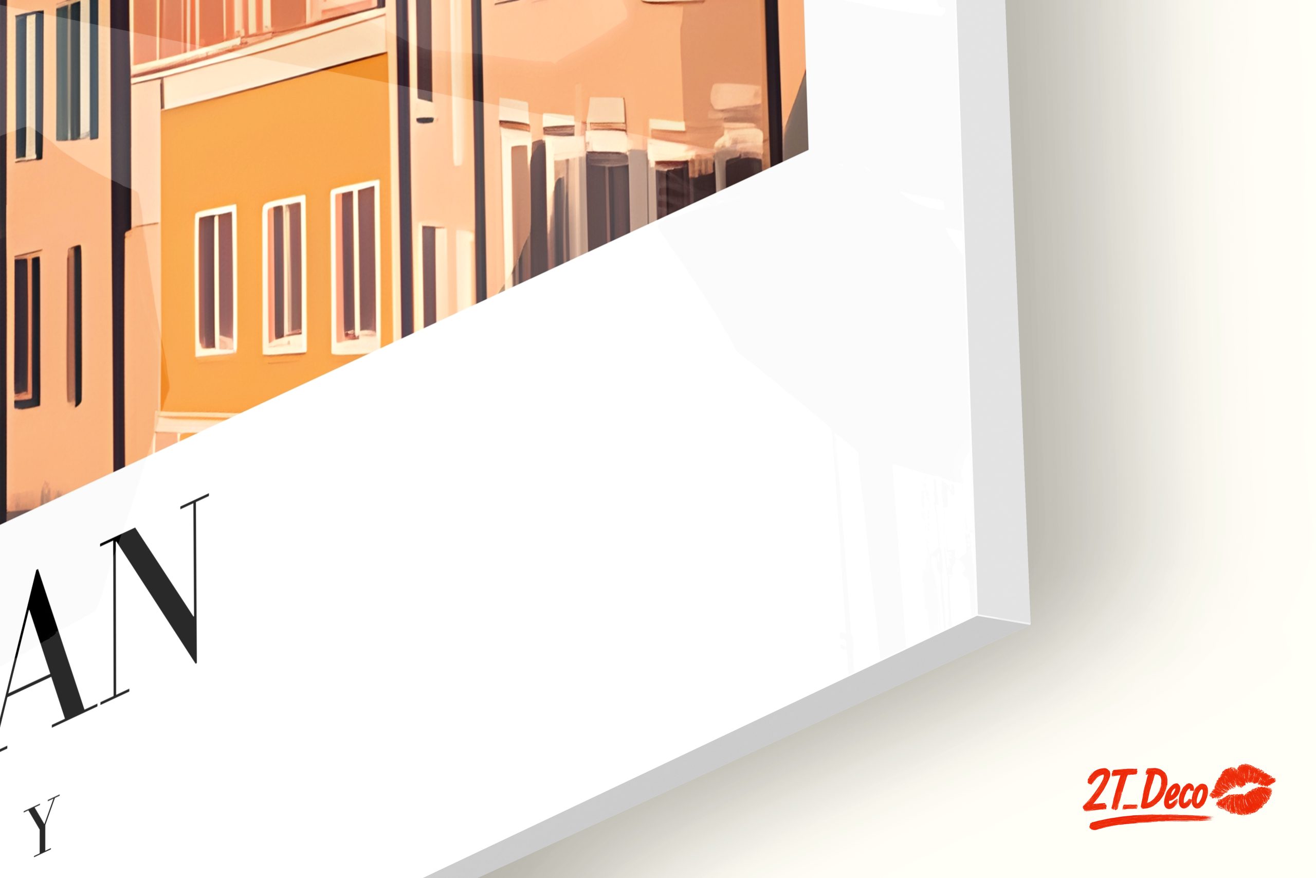 Milan Cityscape Art Featuring Duomo Cathedral - Image 9