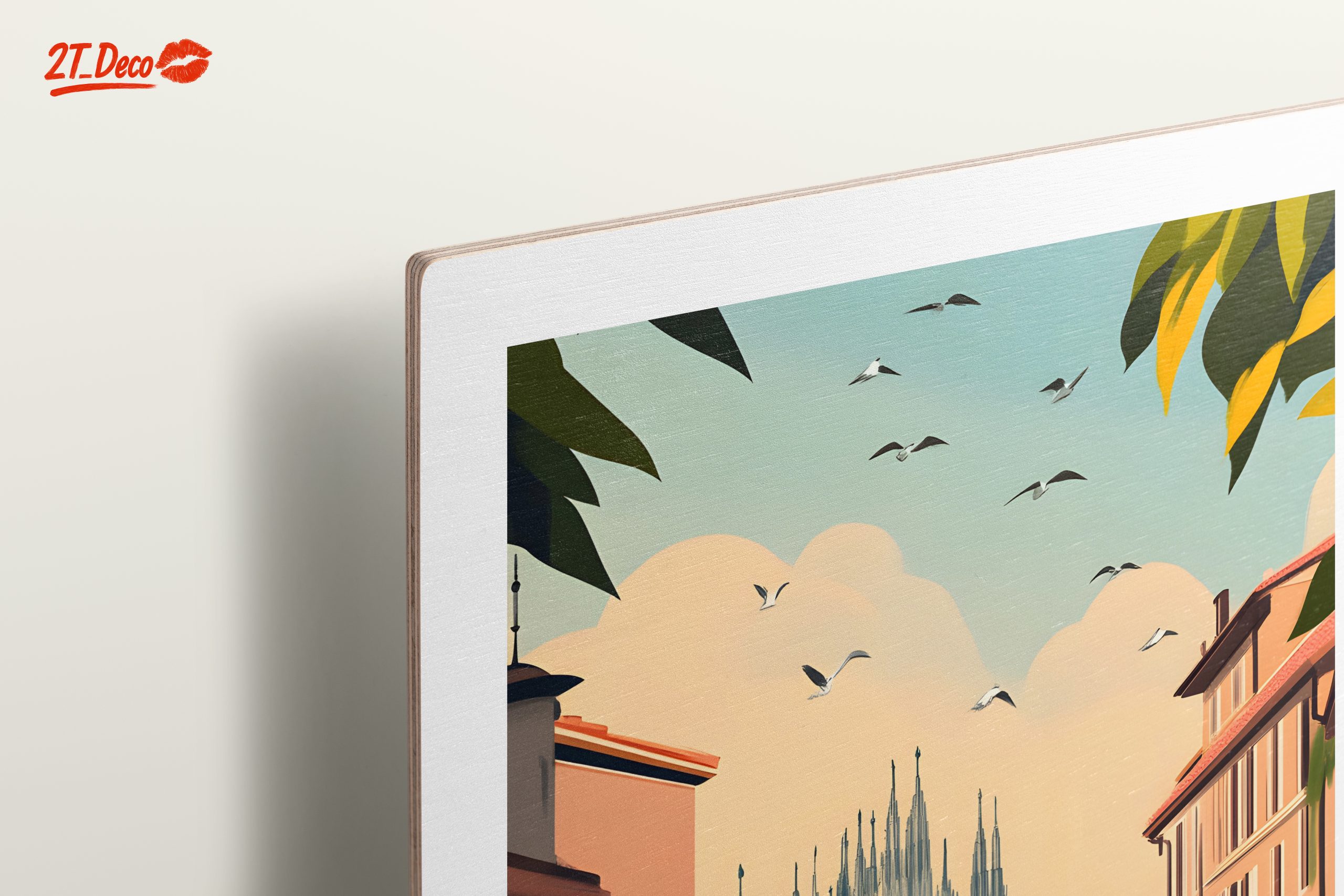 Milan Cityscape Art Featuring Duomo Cathedral - Image 15