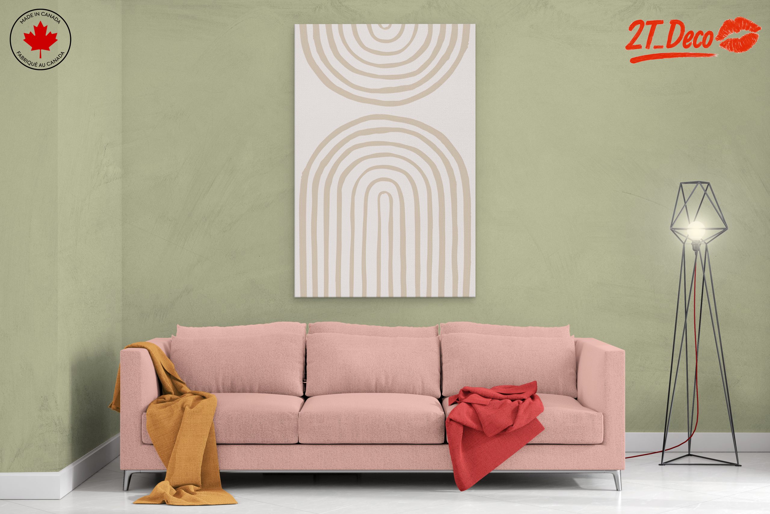 Geometric Patterns in Soft Tones - Image 2