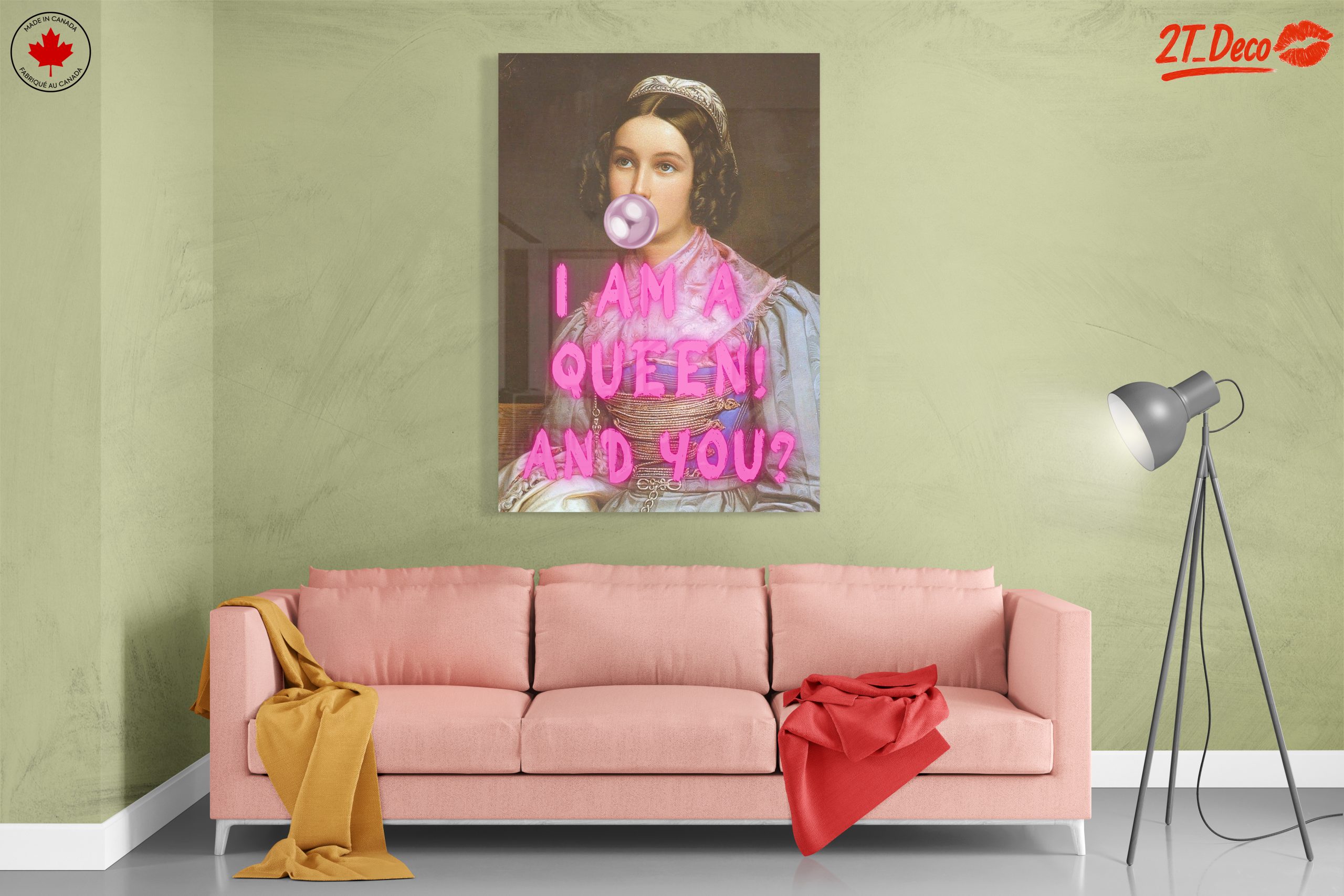 Contemporary Queen Character with Bubblegum - Image 7