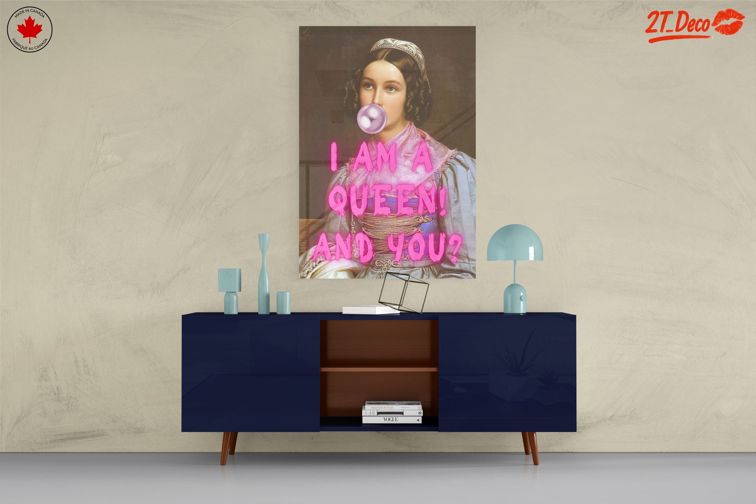 Contemporary Queen Character with Bubblegum - Image 8