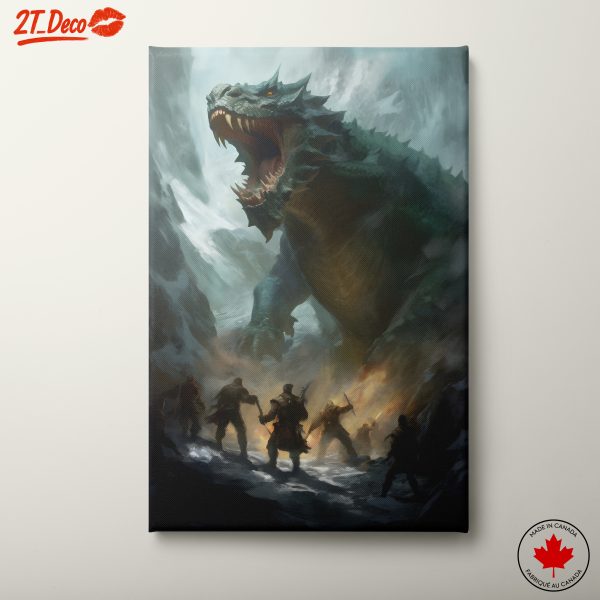 Epic Battle Against a Mythical Creature