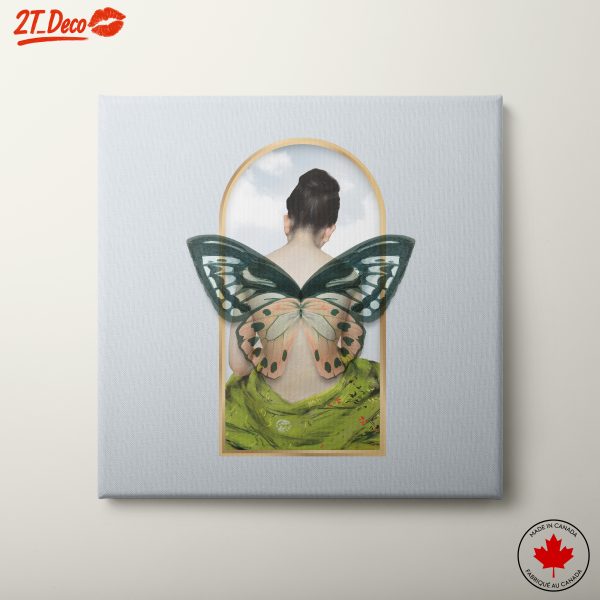 Contemporary Portrait with Butterfly Wings