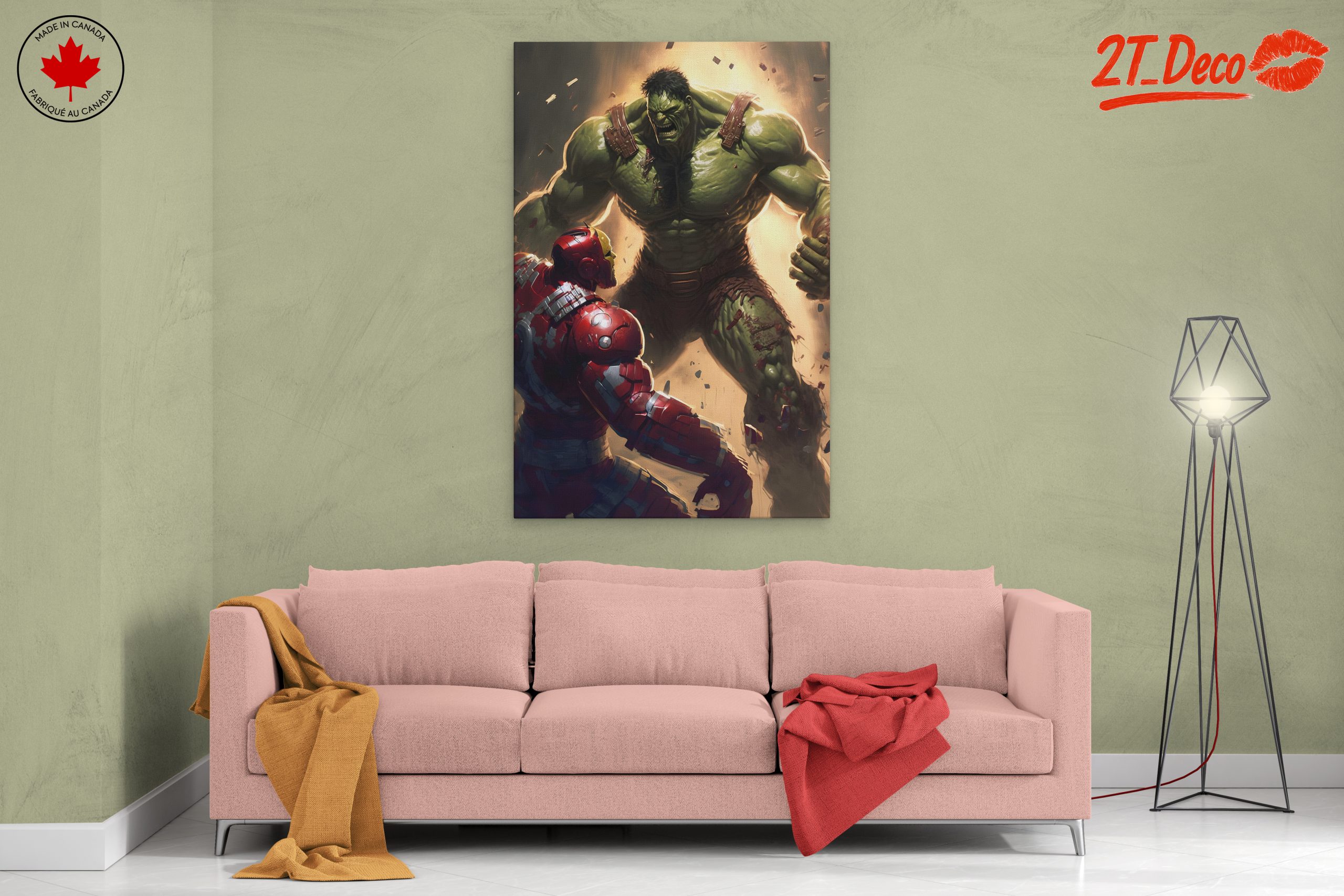 Dramatic Hulk and Iron Man Fight Scene - Image 2