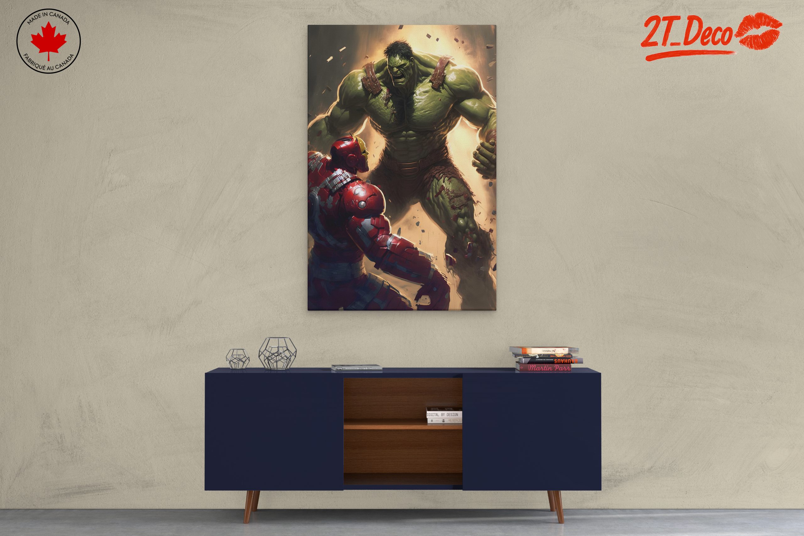 Dramatic Hulk and Iron Man Fight Scene - Image 3