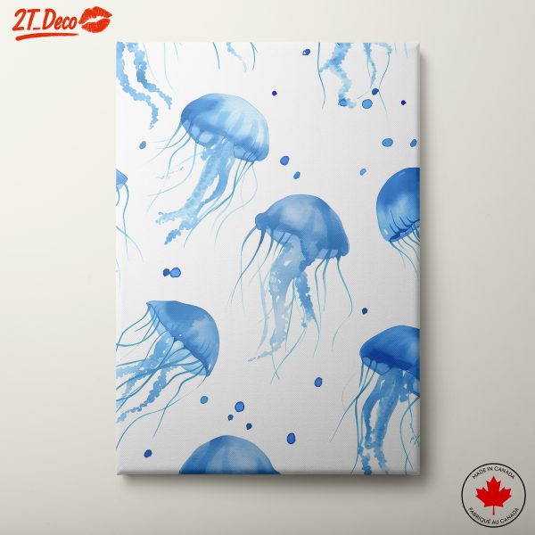 Watercolor Jellyfish Abstract Art