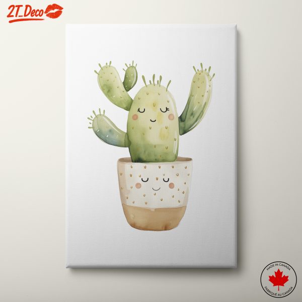 Adorable Cactus in Happy Pot