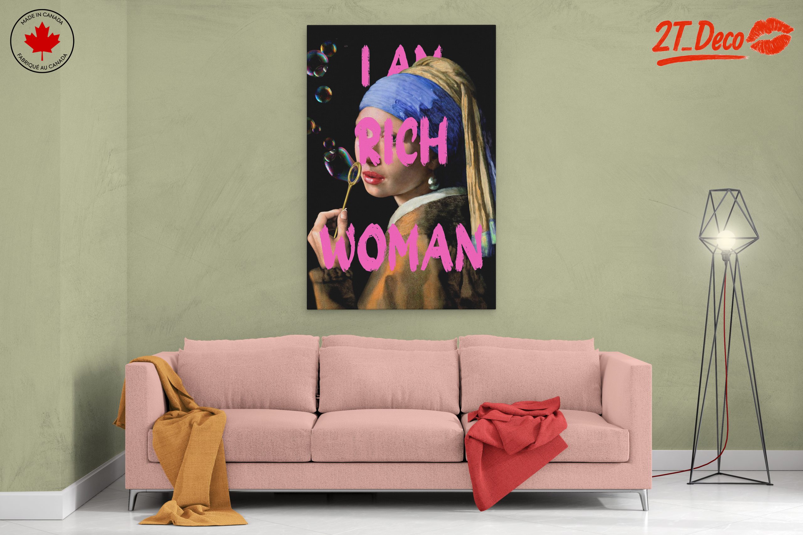 Bold Contemporary Iconic Artwork Featuring a Rich Woman - Image 2