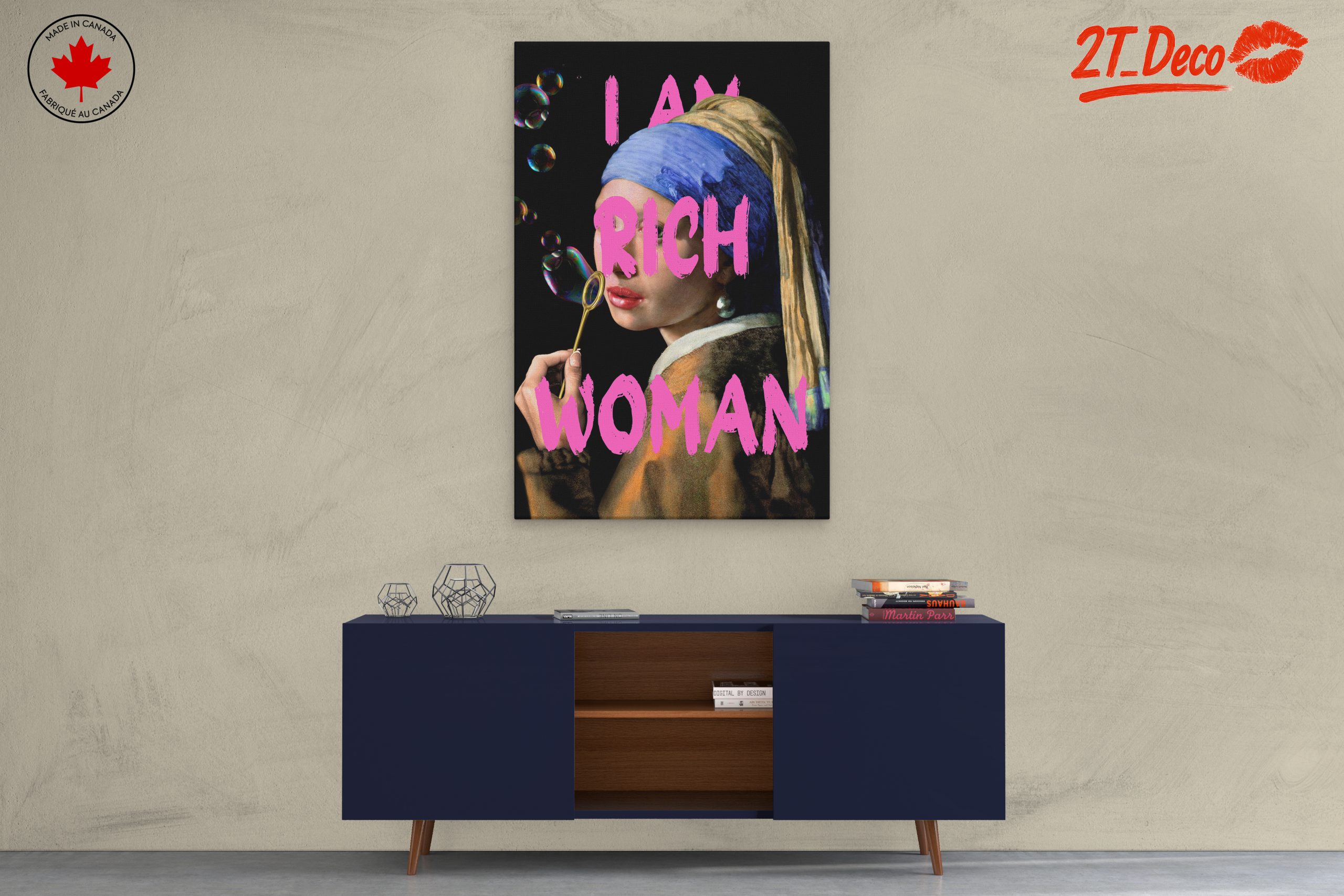 Bold Contemporary Iconic Artwork Featuring a Rich Woman - Image 3