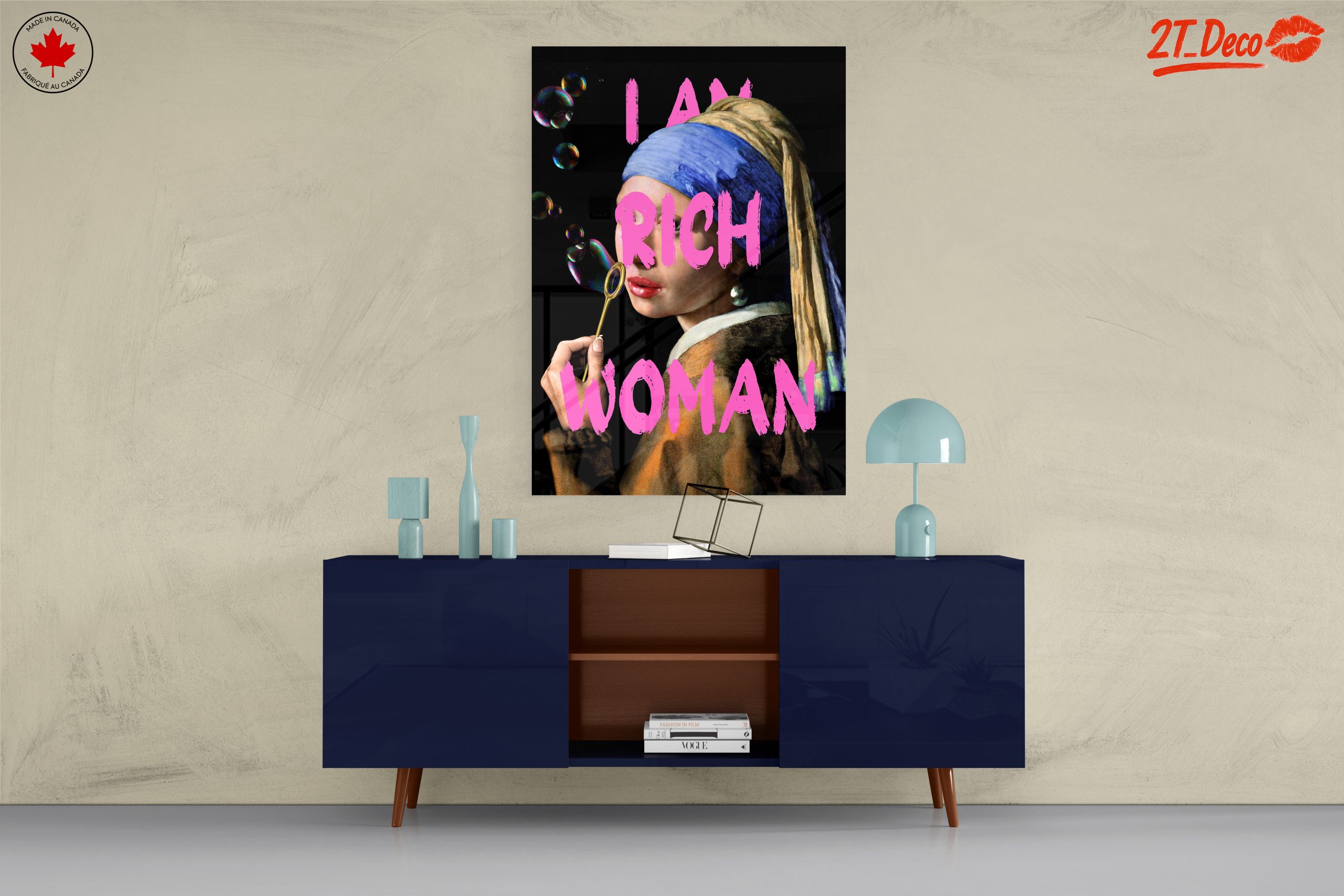 Bold Contemporary Iconic Artwork Featuring a Rich Woman - Image 8