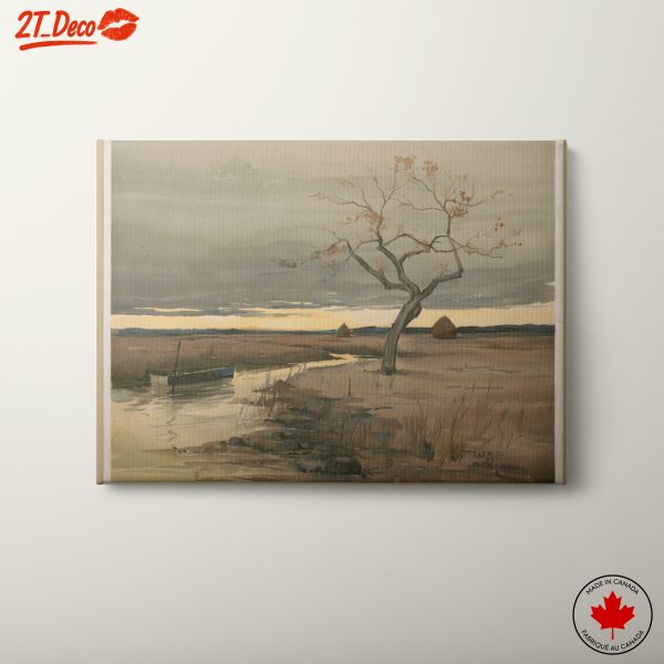 Abstract Landscape with Tree and Water