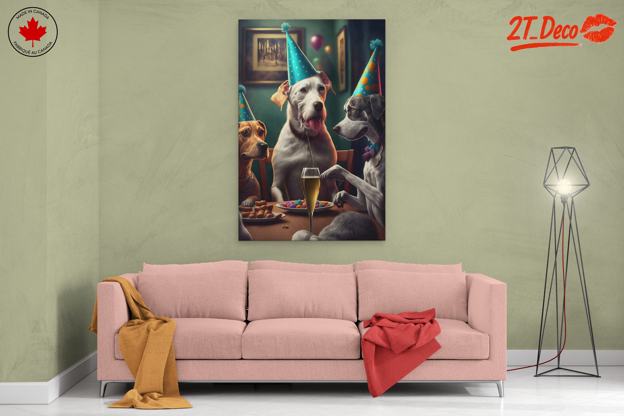 Playful Dogs Celebrating a Party - Image 2