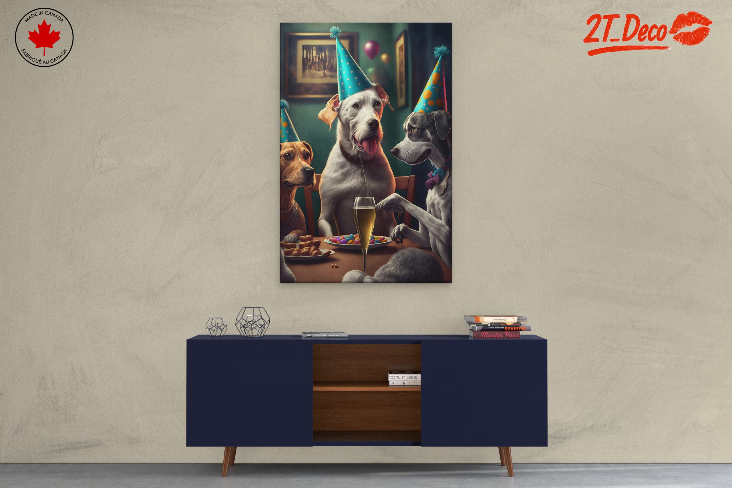 Playful Dogs Celebrating a Party - Image 3