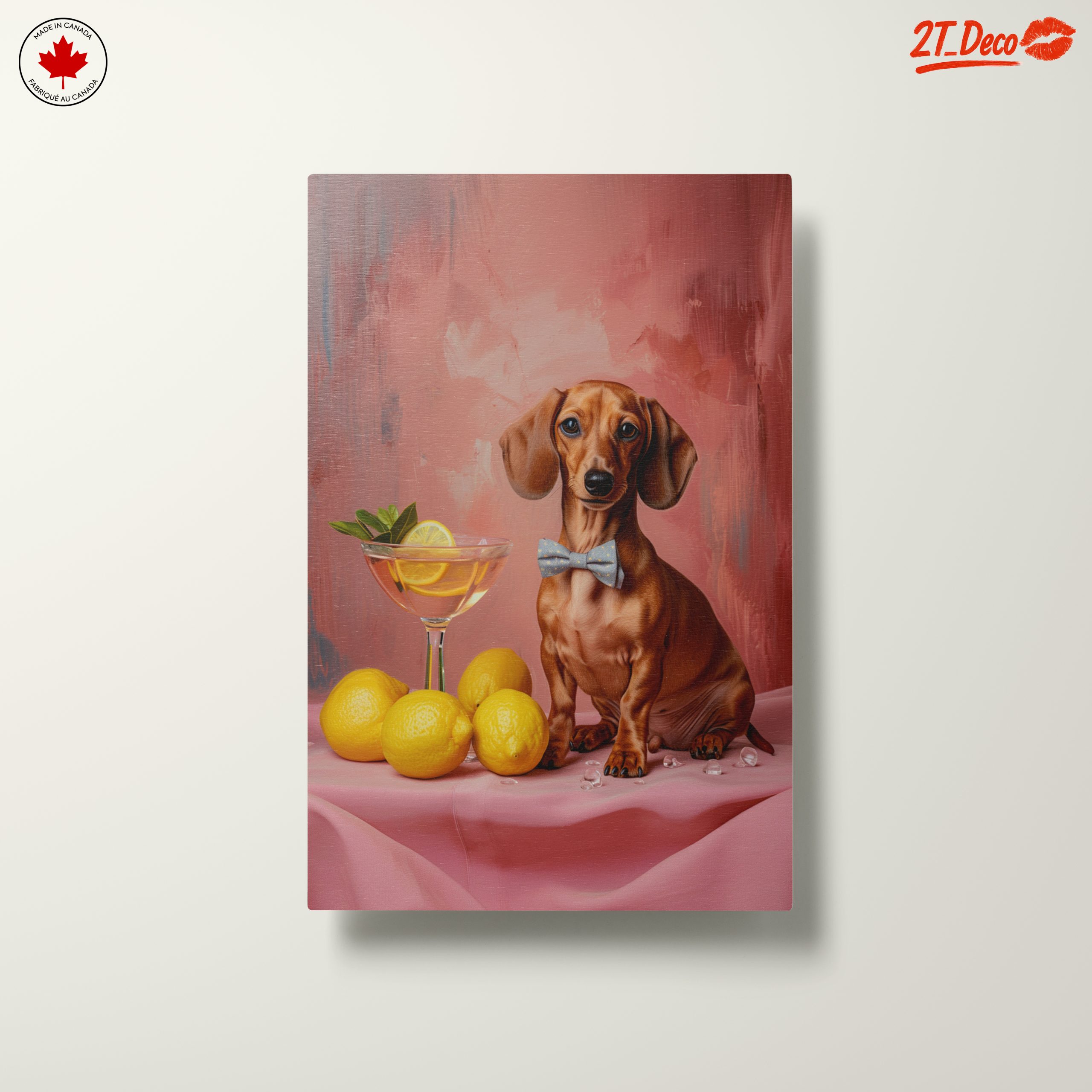 Charming Dachshund with Lemonade and Lemons - Image 10