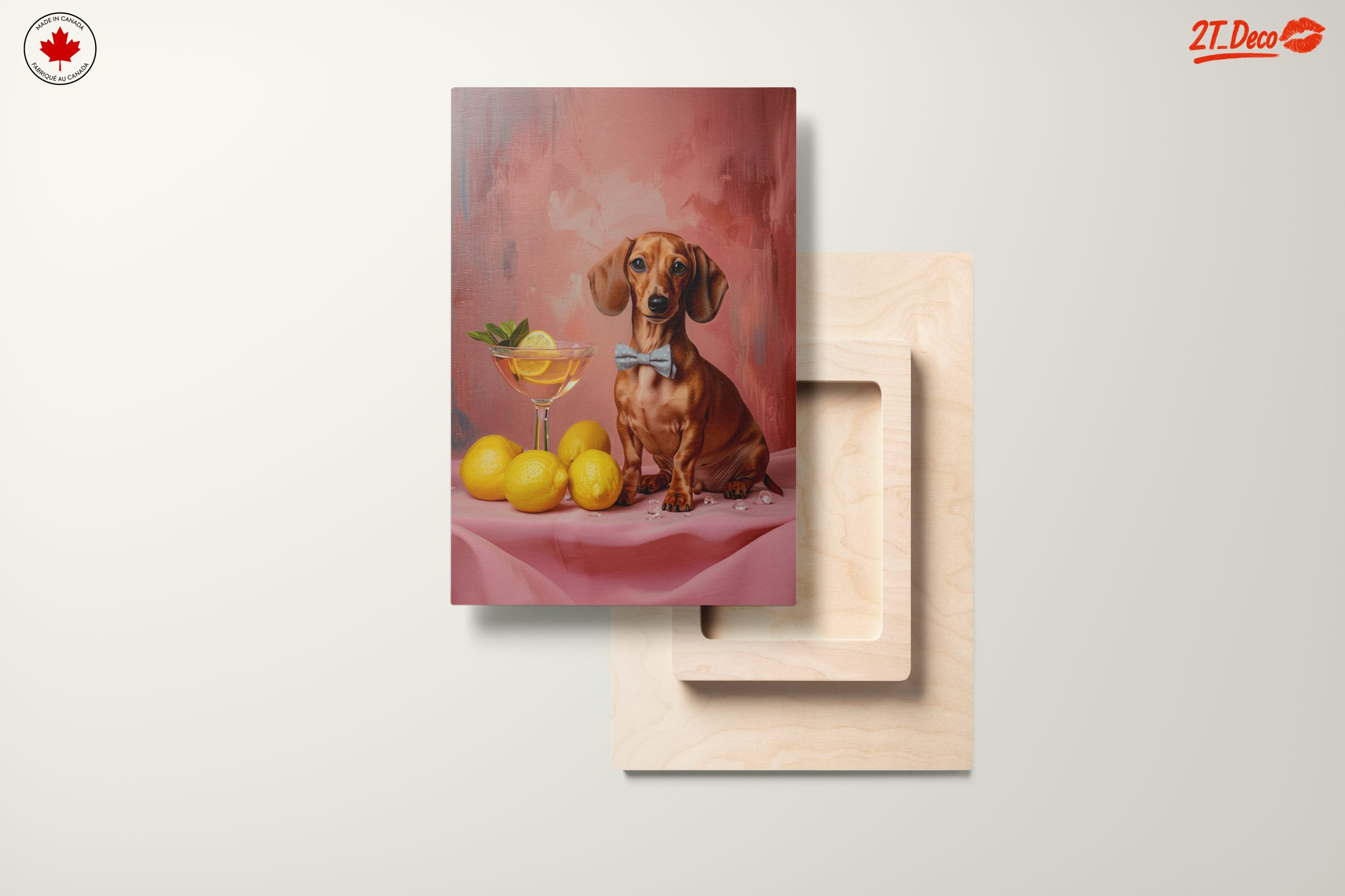 Charming Dachshund with Lemonade and Lemons - Image 11