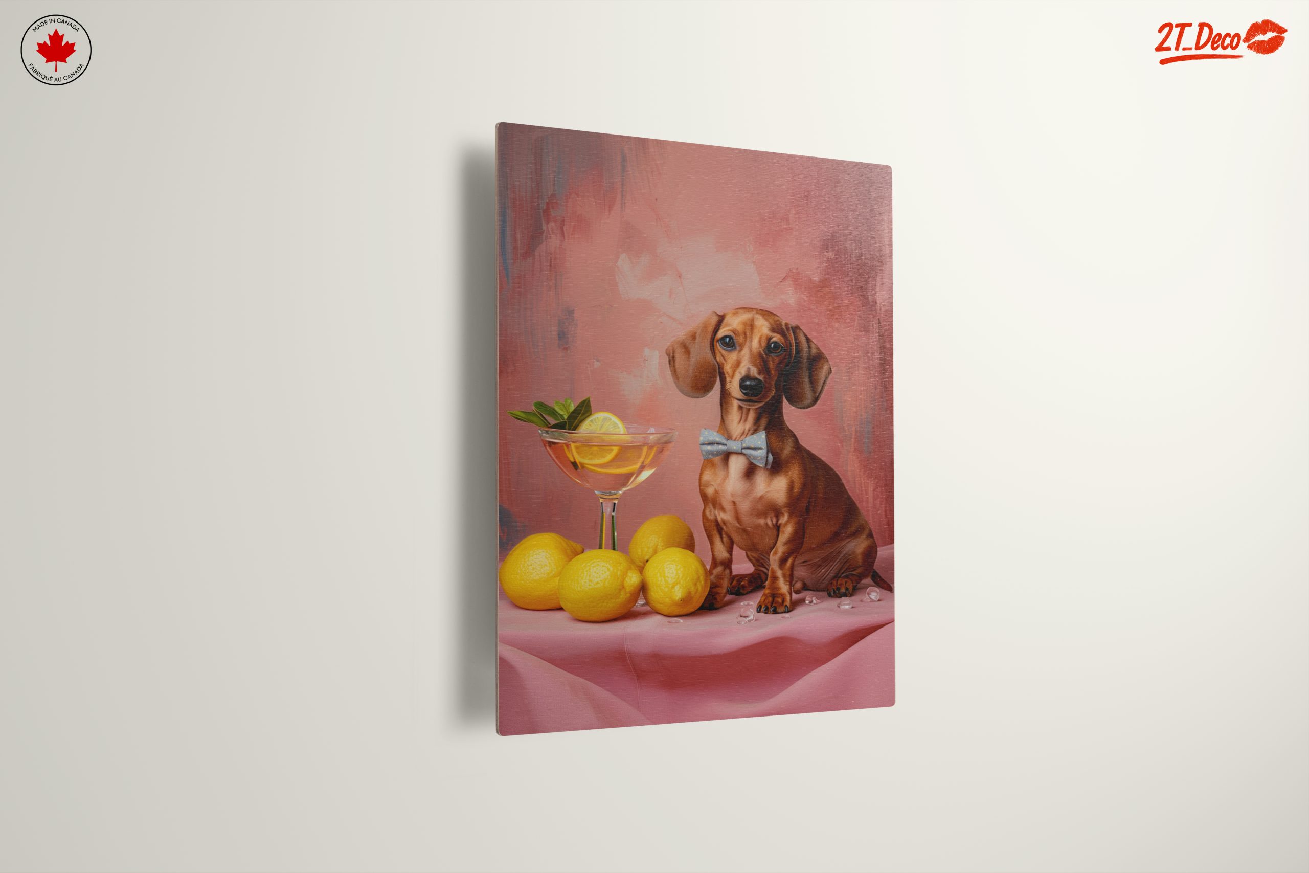 Charming Dachshund with Lemonade and Lemons - Image 13