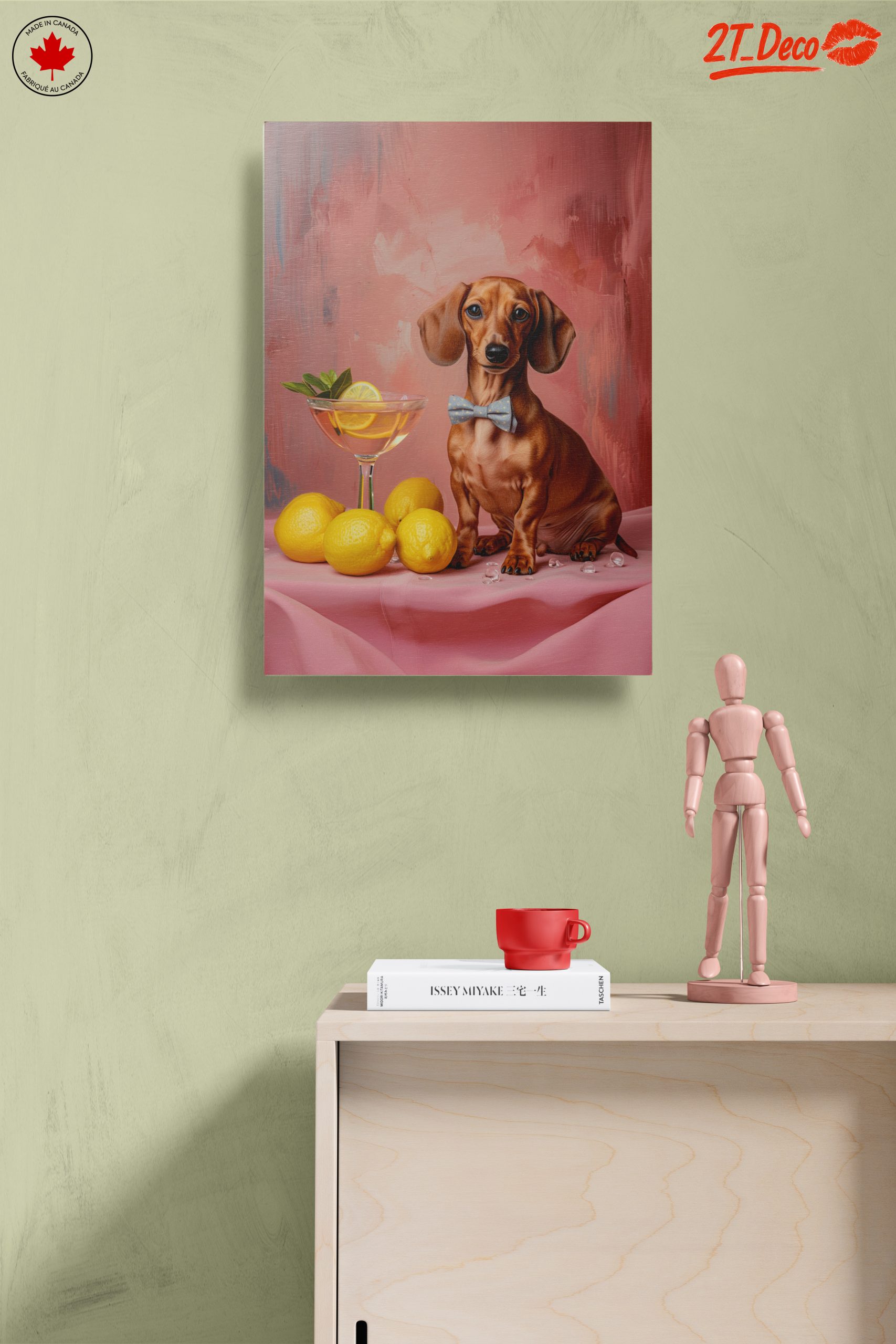 Charming Dachshund with Lemonade and Lemons - Image 14