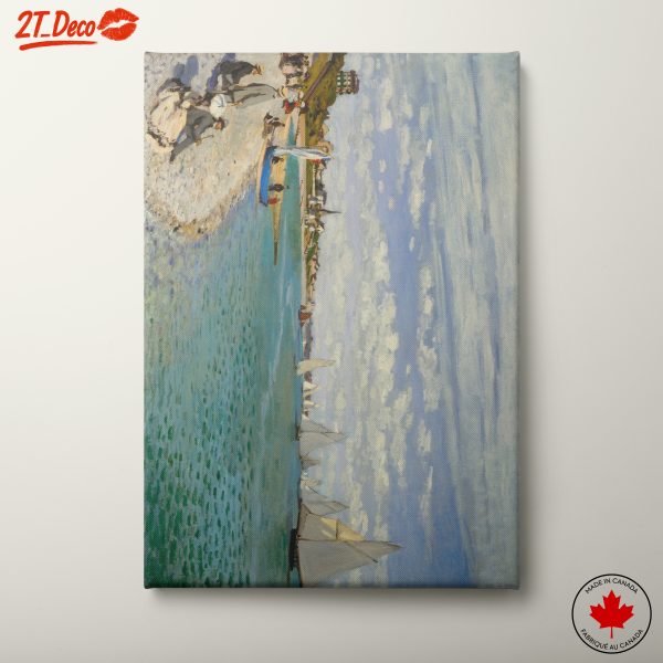 Serene Contemporary Landscape with Sailboats