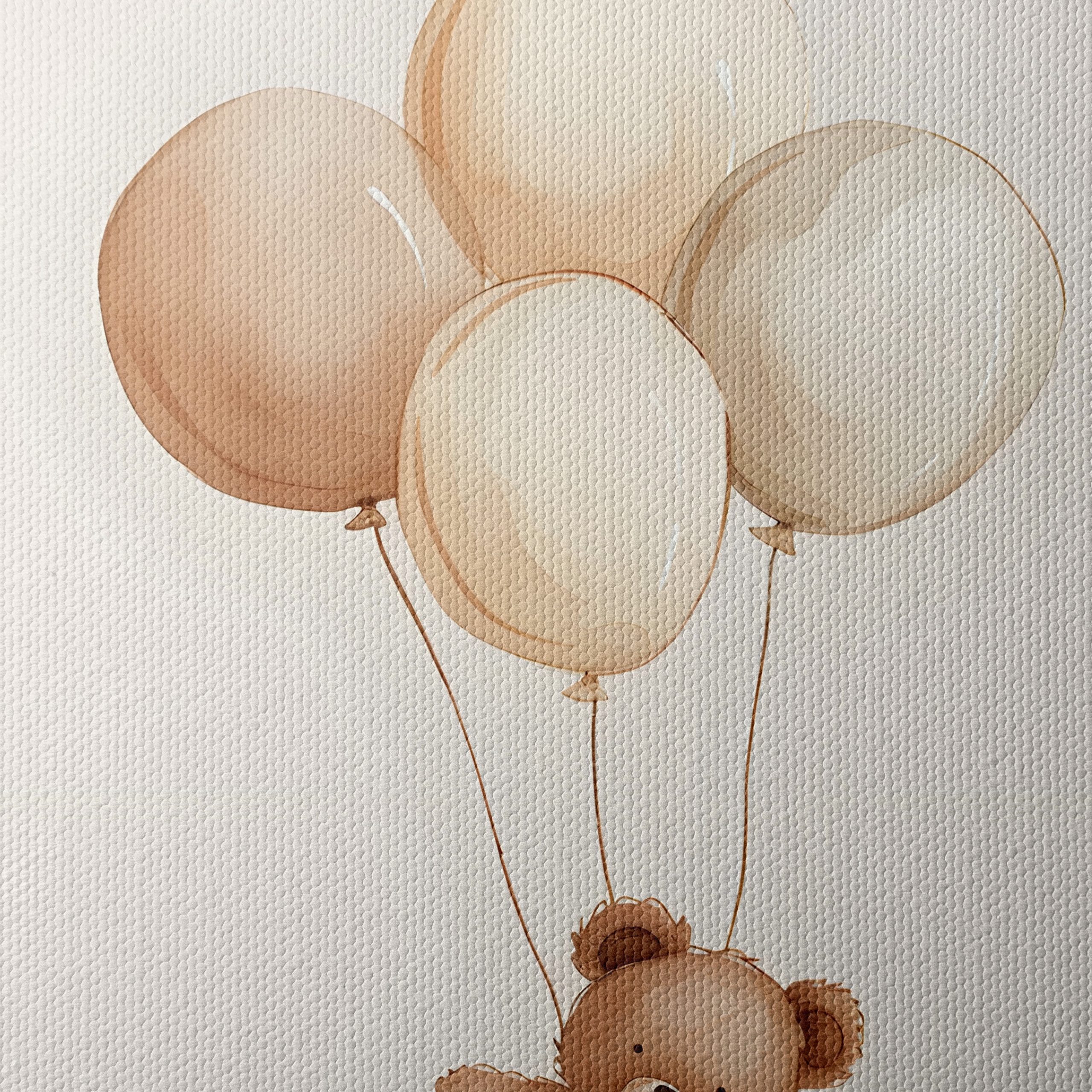 Whimsical Teddy Bear with Balloons - Image 4