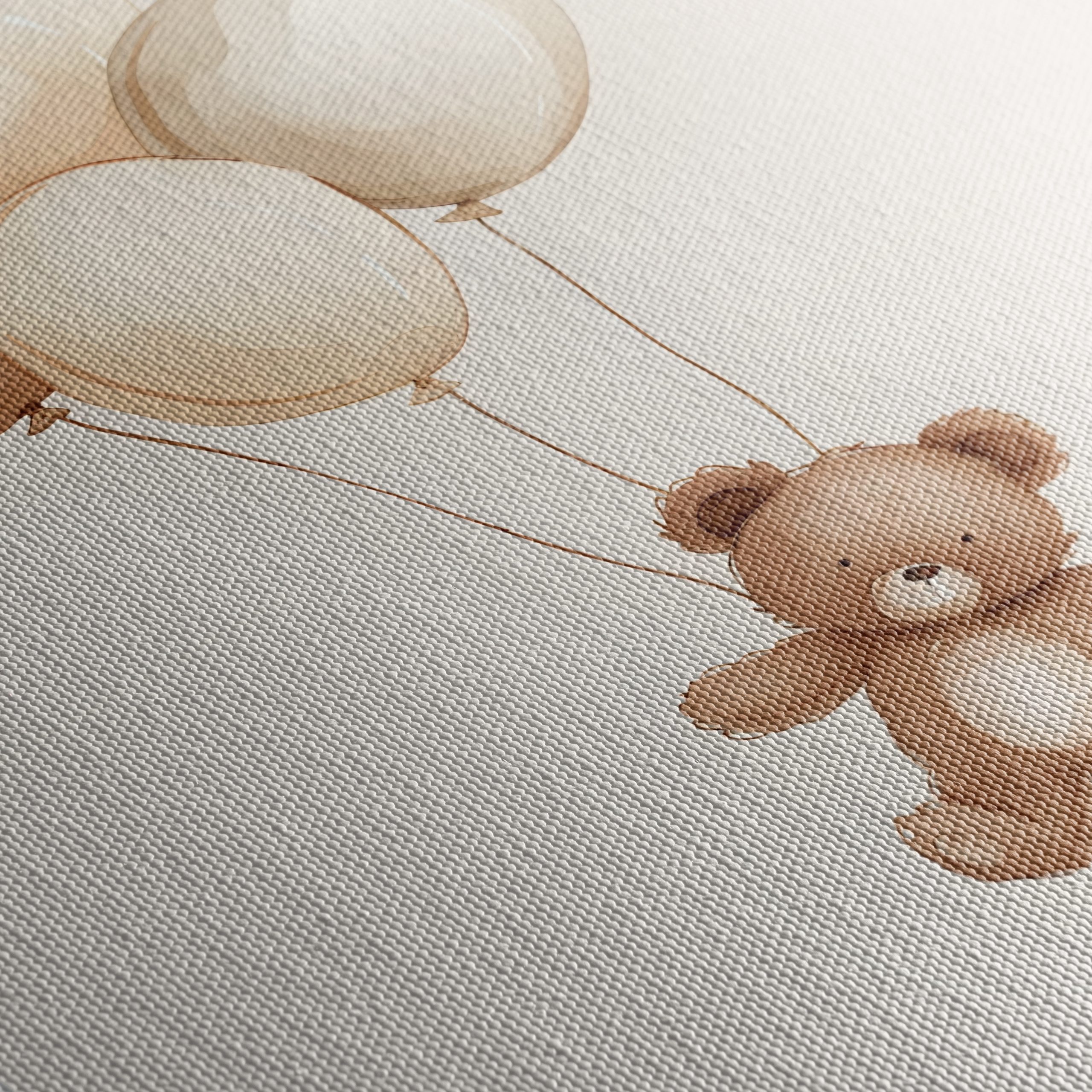 Whimsical Teddy Bear with Balloons - Image 5