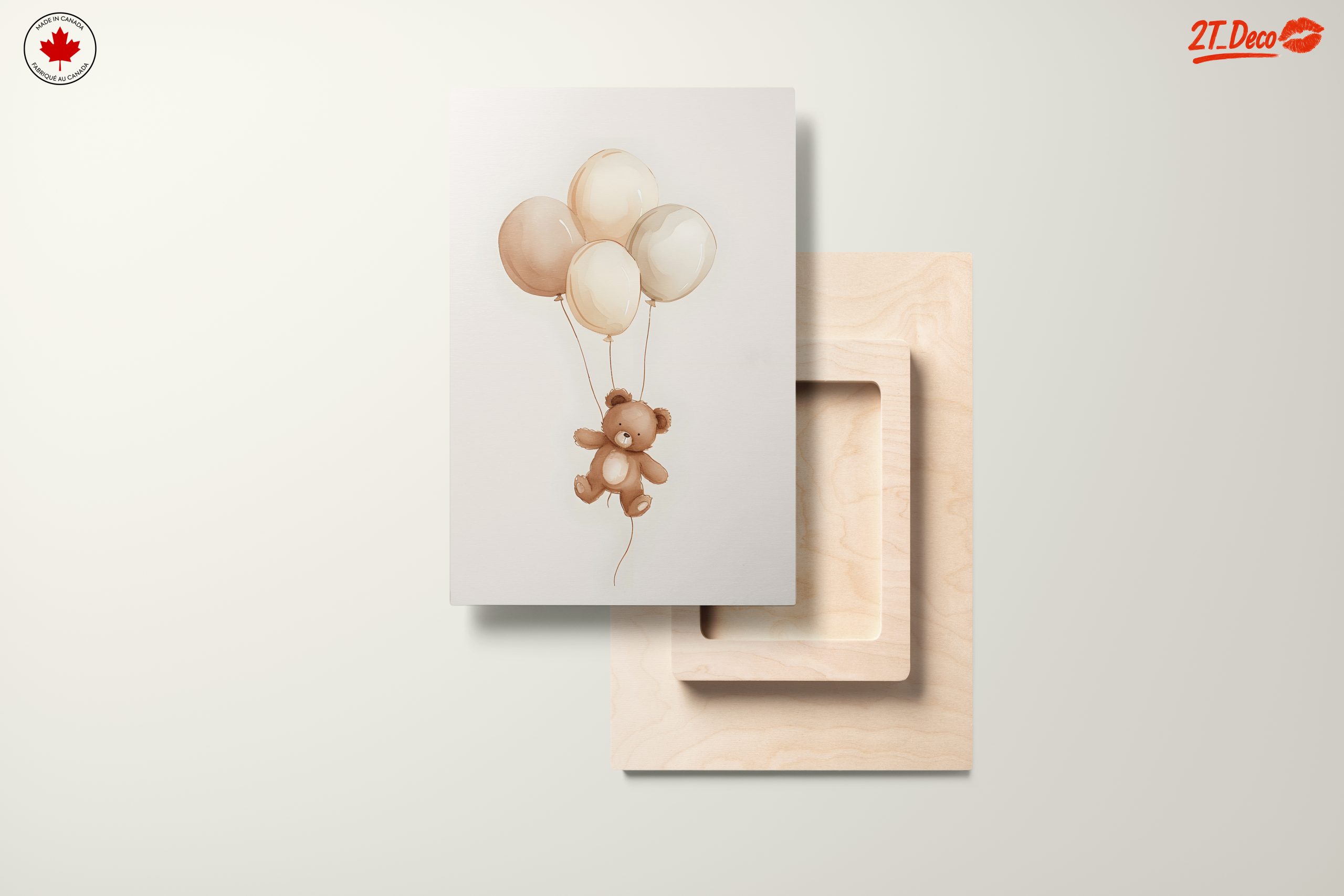 Whimsical Teddy Bear with Balloons - Image 11