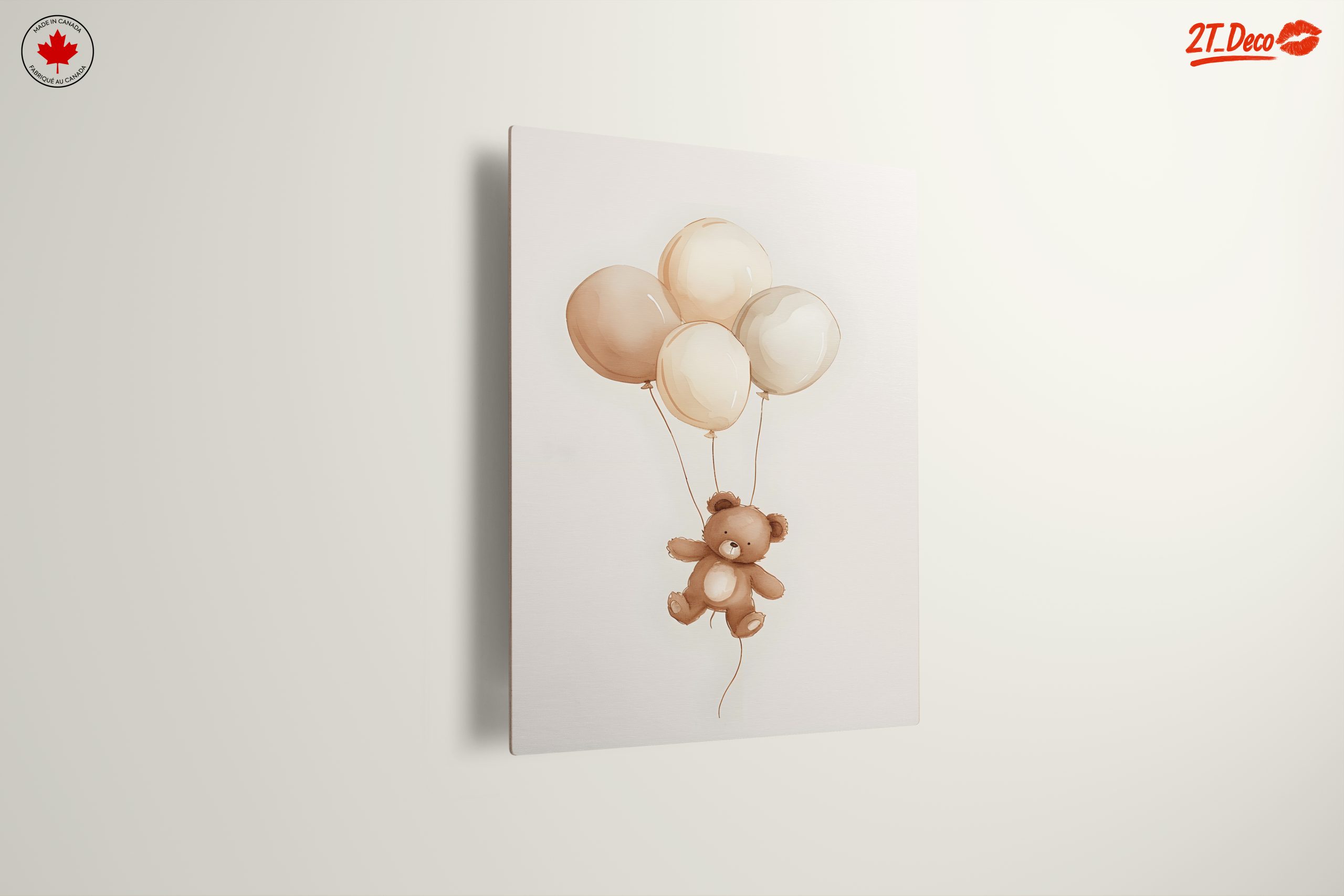 Whimsical Teddy Bear with Balloons - Image 13