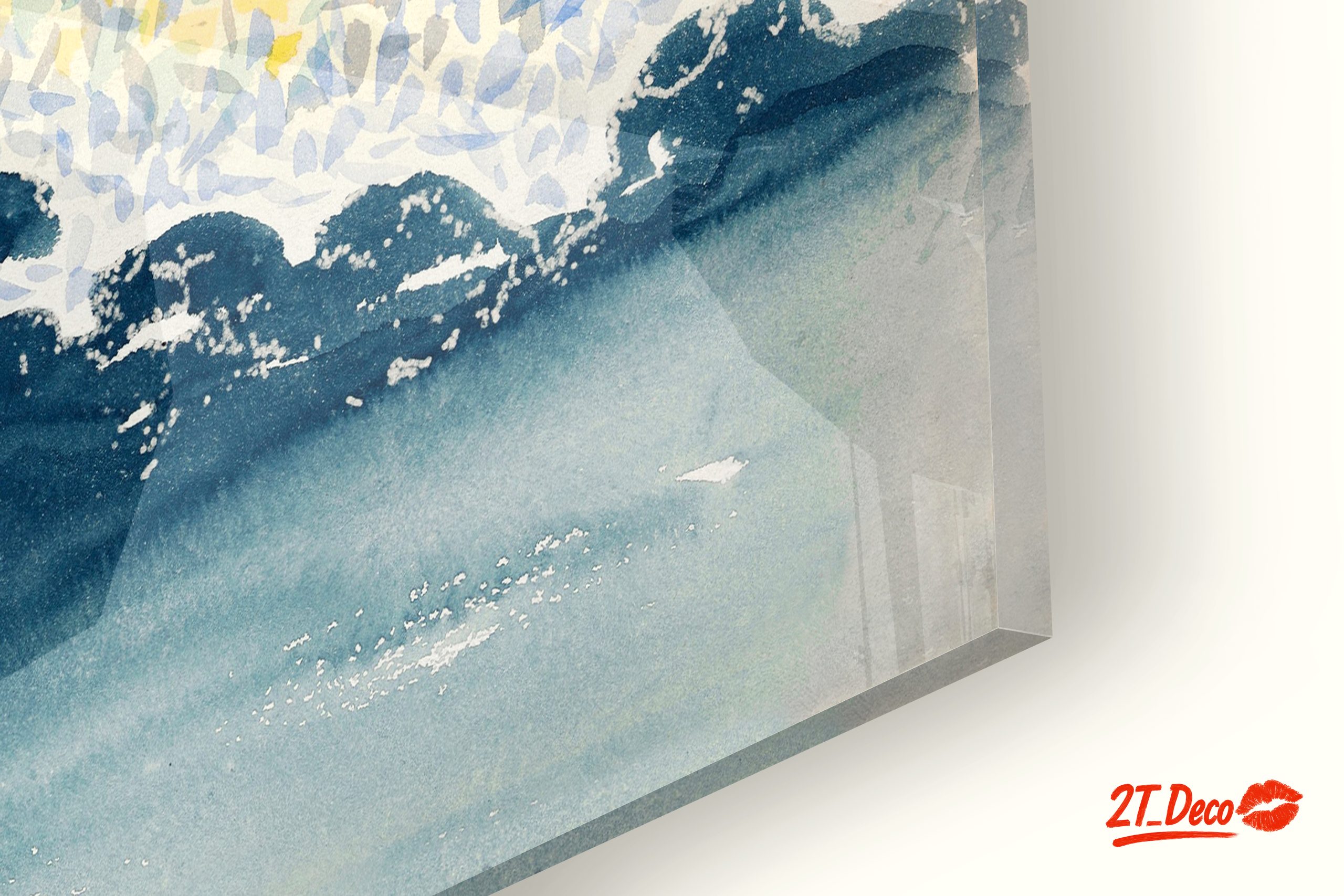 Starry Night Abstract Watercolor Artwork - Image 9