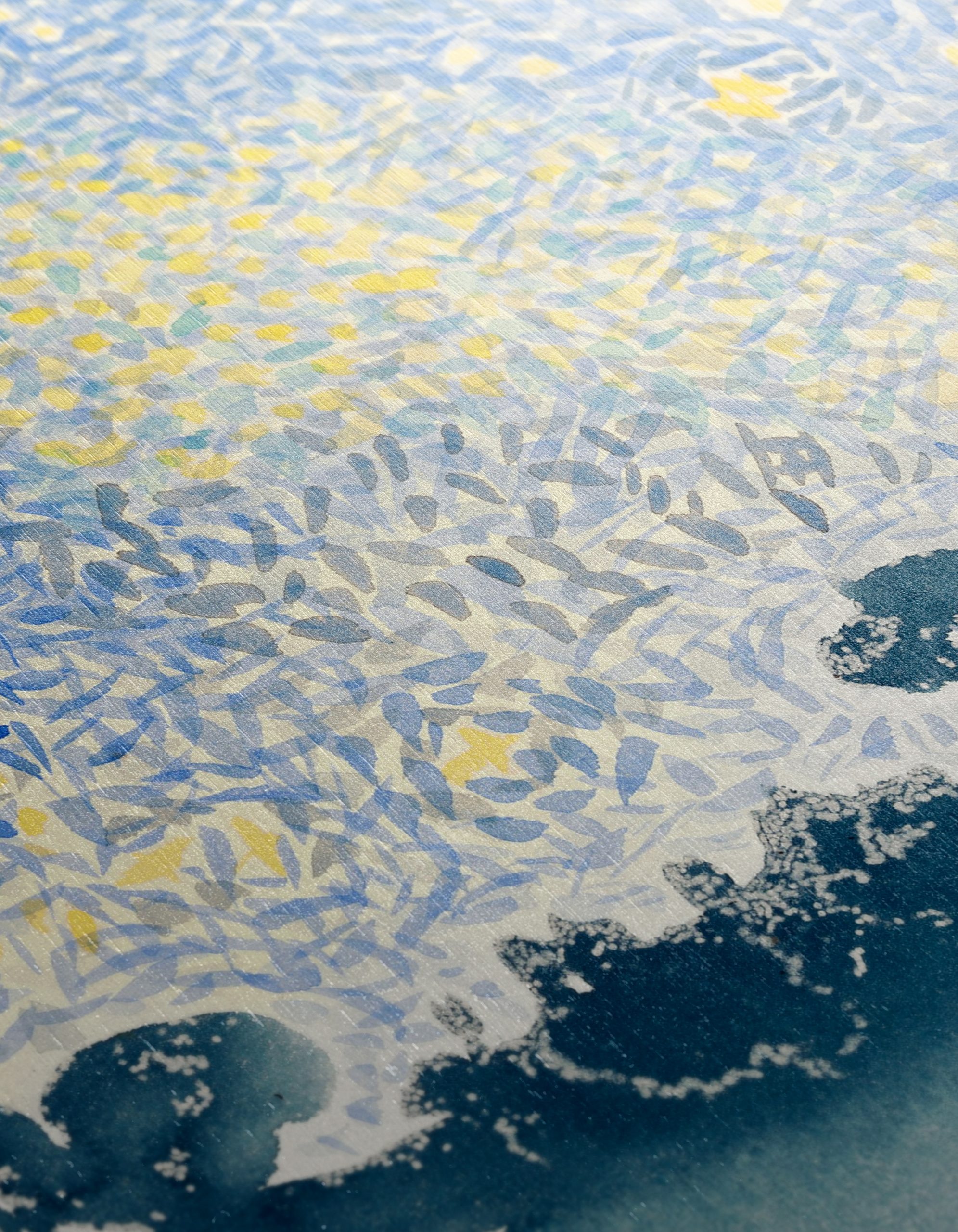 Starry Night Abstract Watercolor Artwork - Image 12