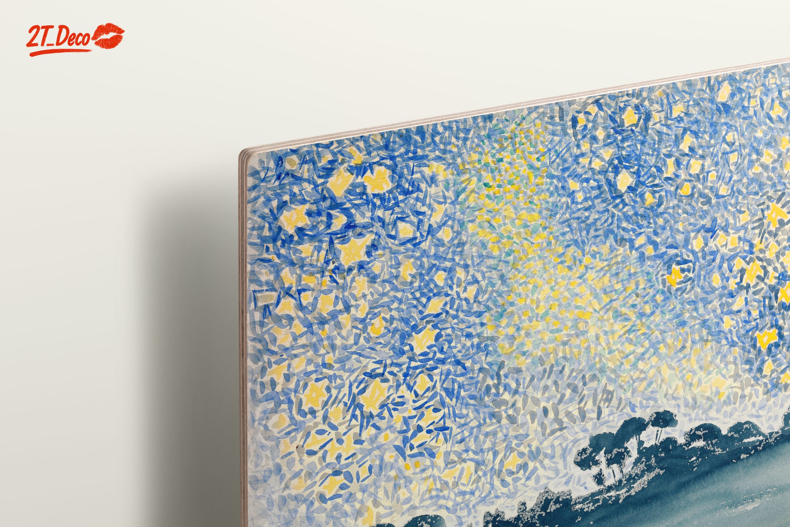 Starry Night Abstract Watercolor Artwork - Image 15