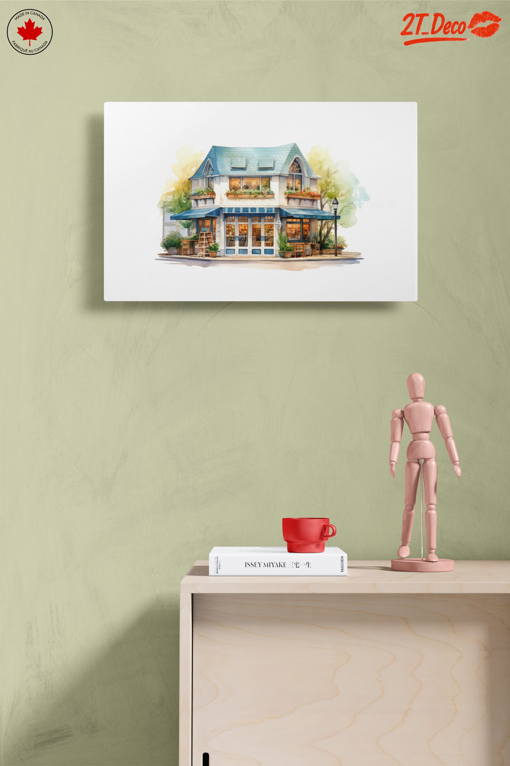 Charming Café Scene Art for Your Wall - Image 14