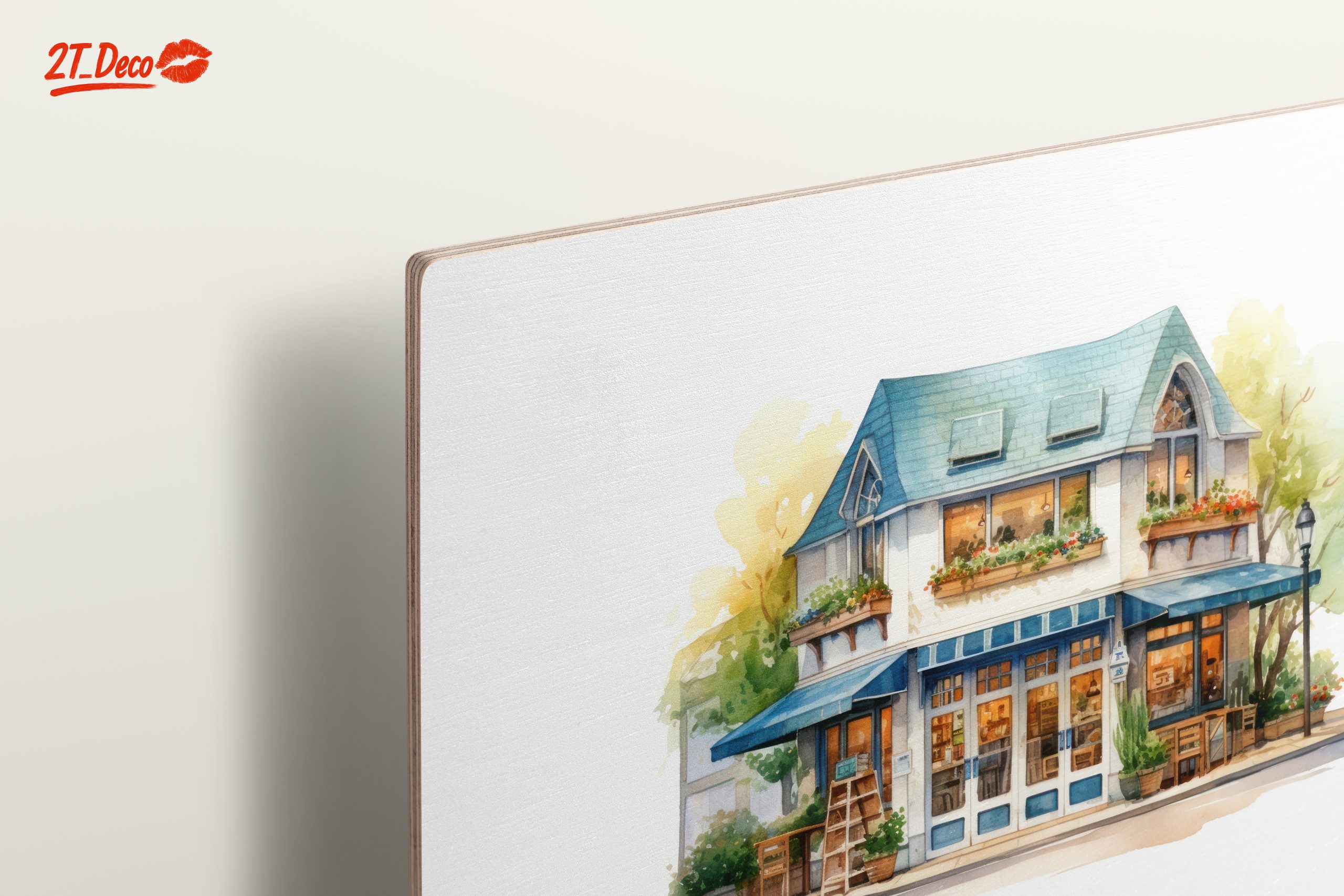 Charming Café Scene Art for Your Wall - Image 15