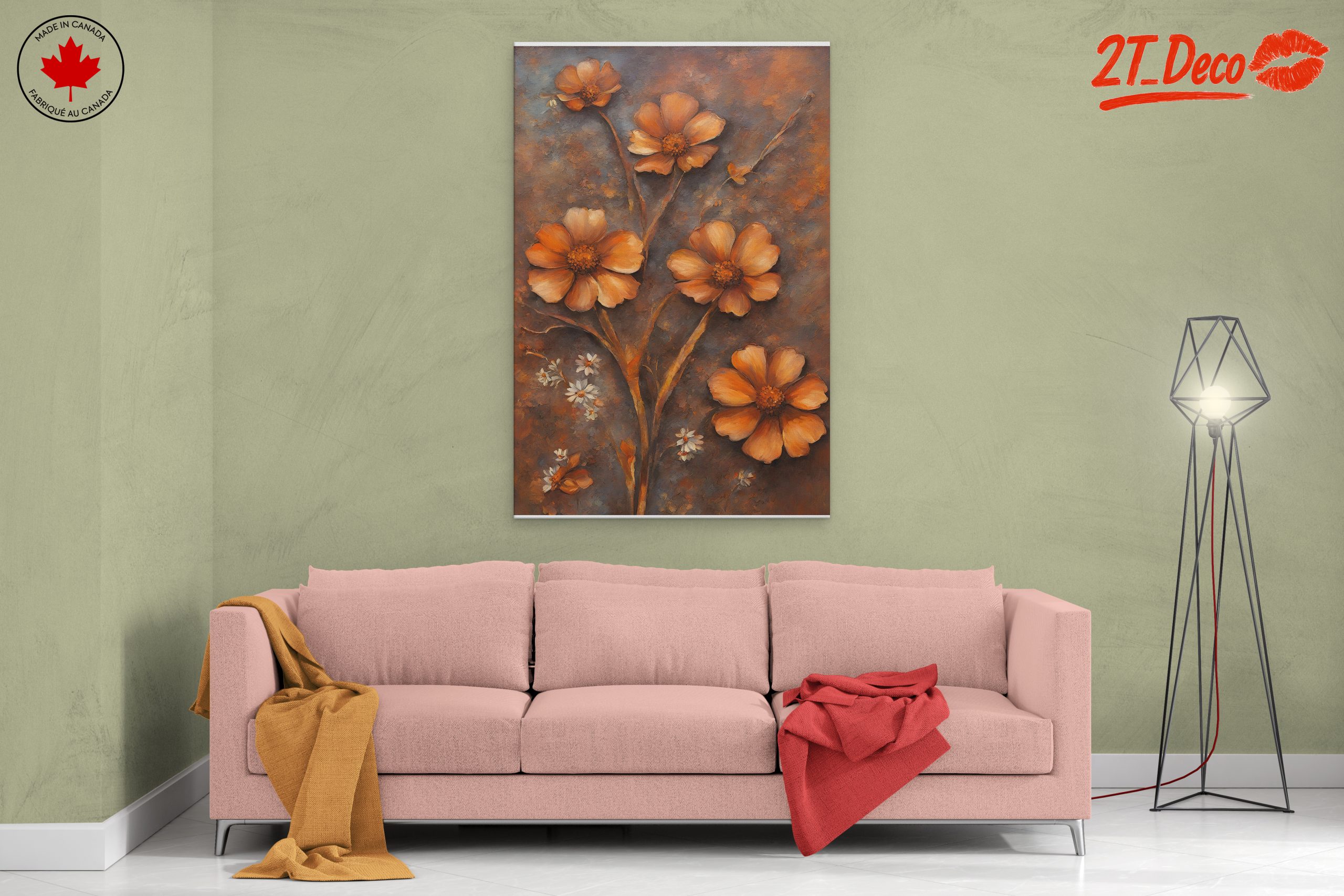 Charming Floral Arrangement in Rustic Tones - Image 2