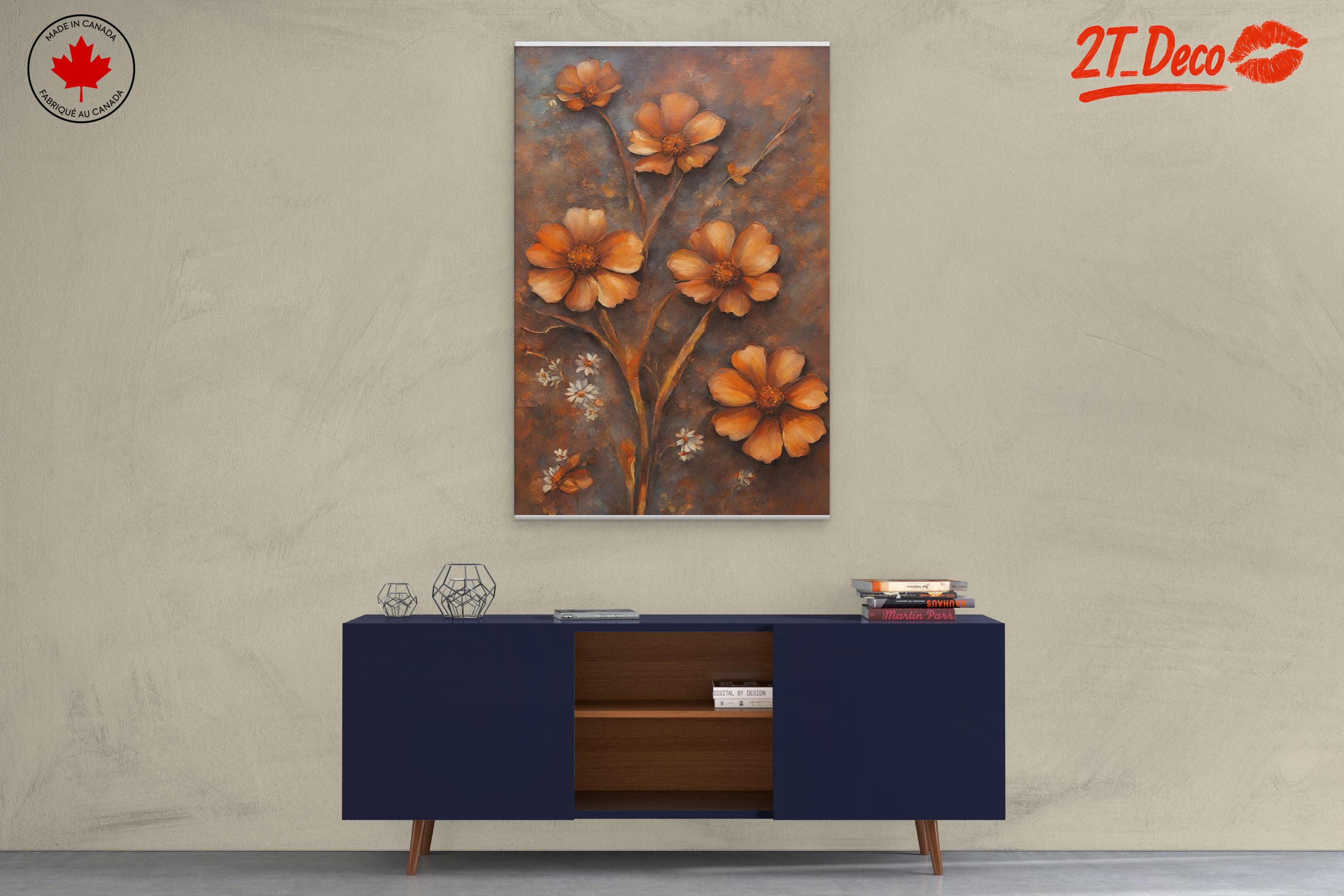 Charming Floral Arrangement in Rustic Tones - Image 3